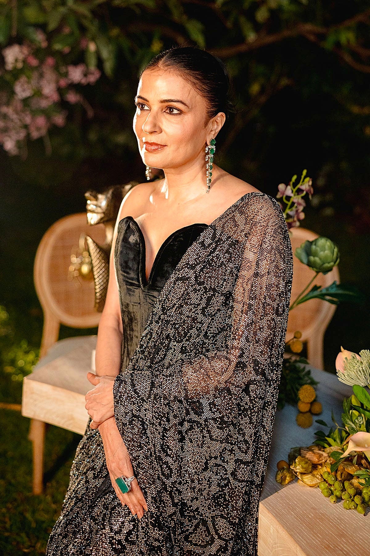 Midnight Frost Drape Set