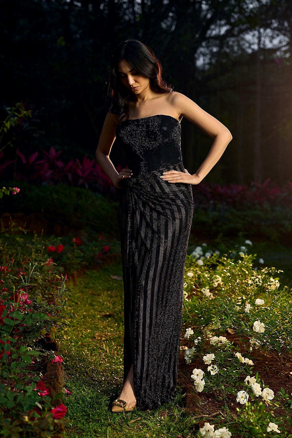 Shyamal Sona Crystal Gown