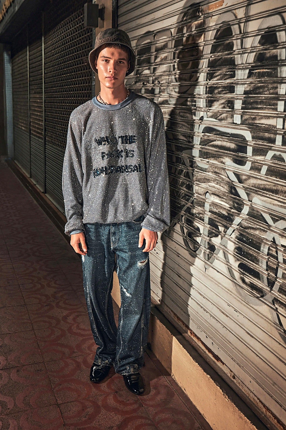 Noir Sweatshirt Set
