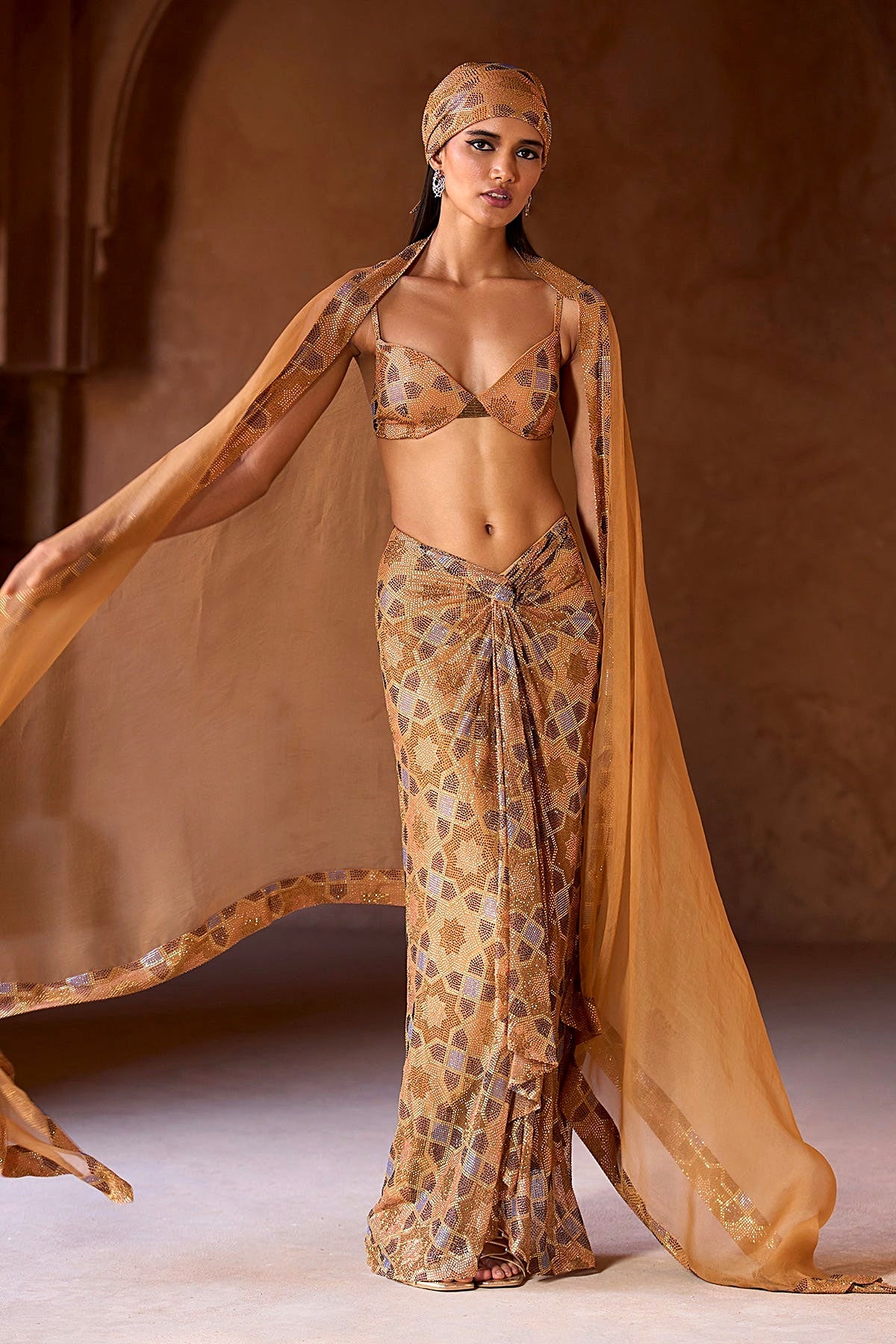 Safa Cape and Skirt Set