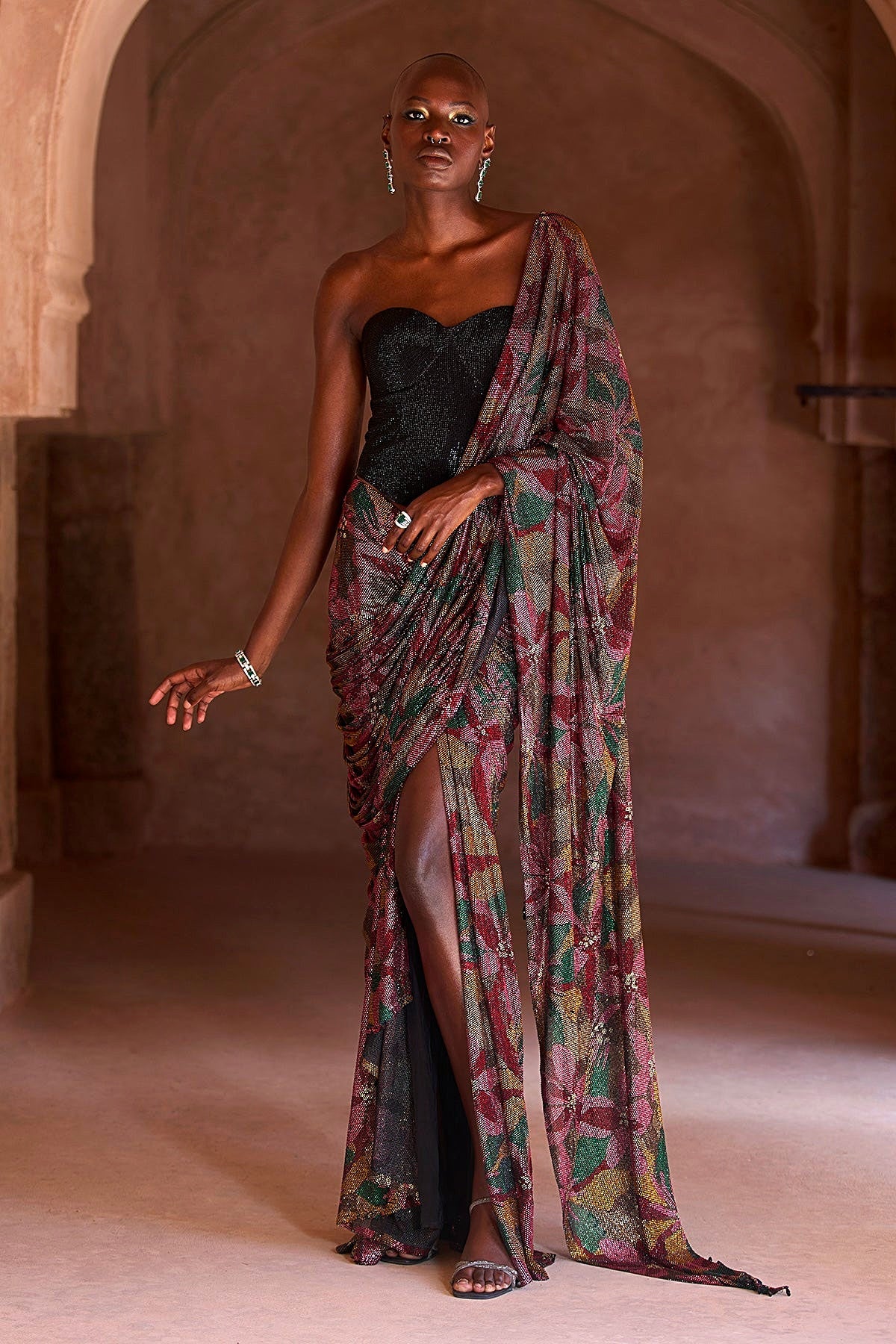 Yasmeen Corset Saree Set