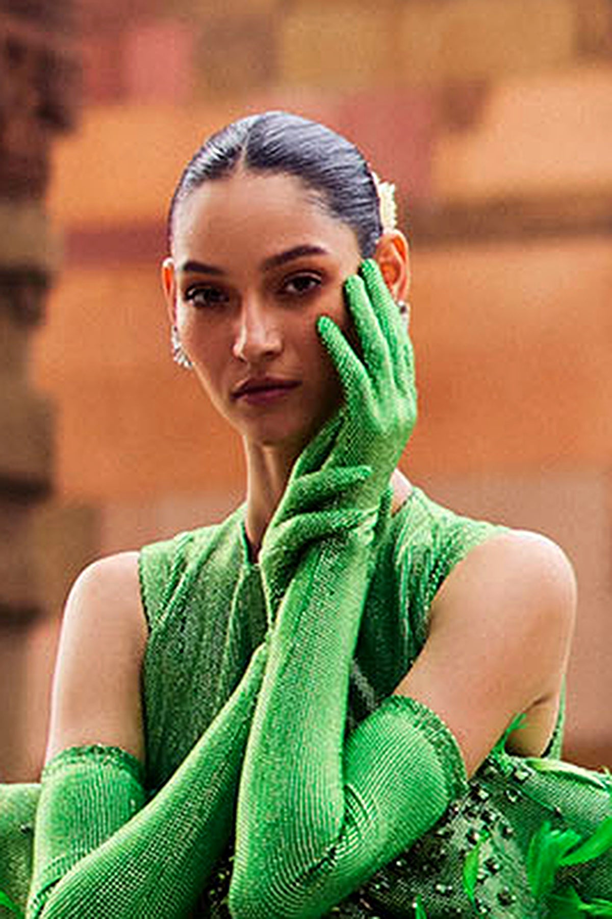 Sateyi Green Bow Dress