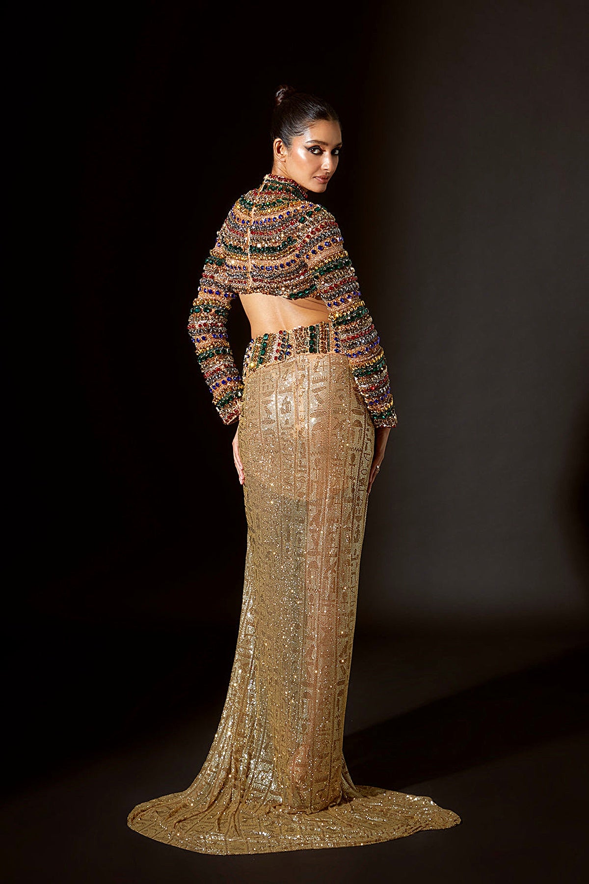 Pharaoh'S Finery Embellished Crystal Top Skirt
