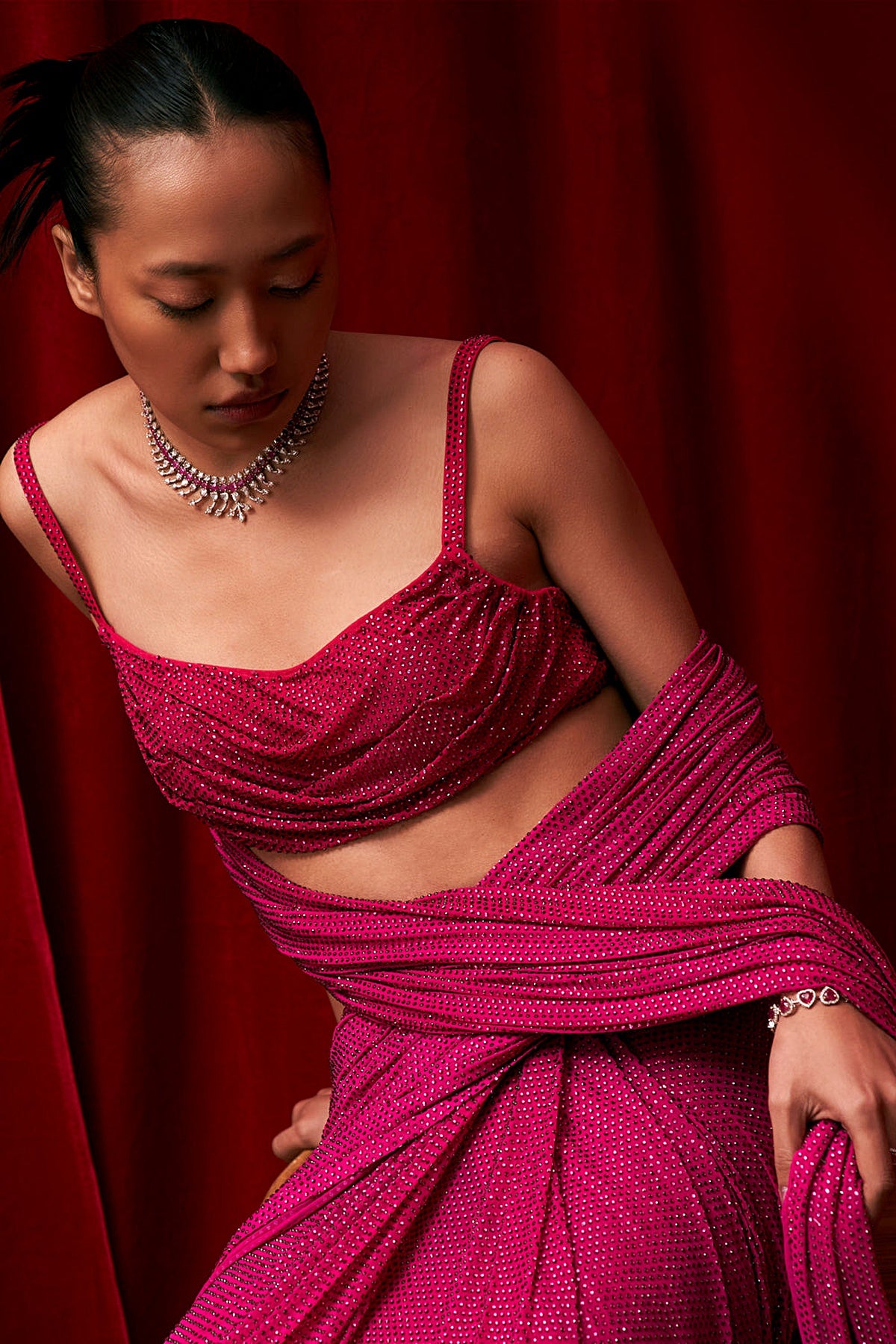 Magenta Magic Saree