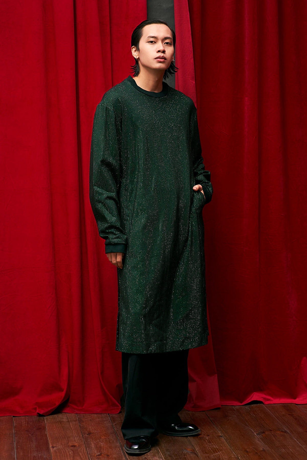 Jade Gem Long Sweatshirt Set