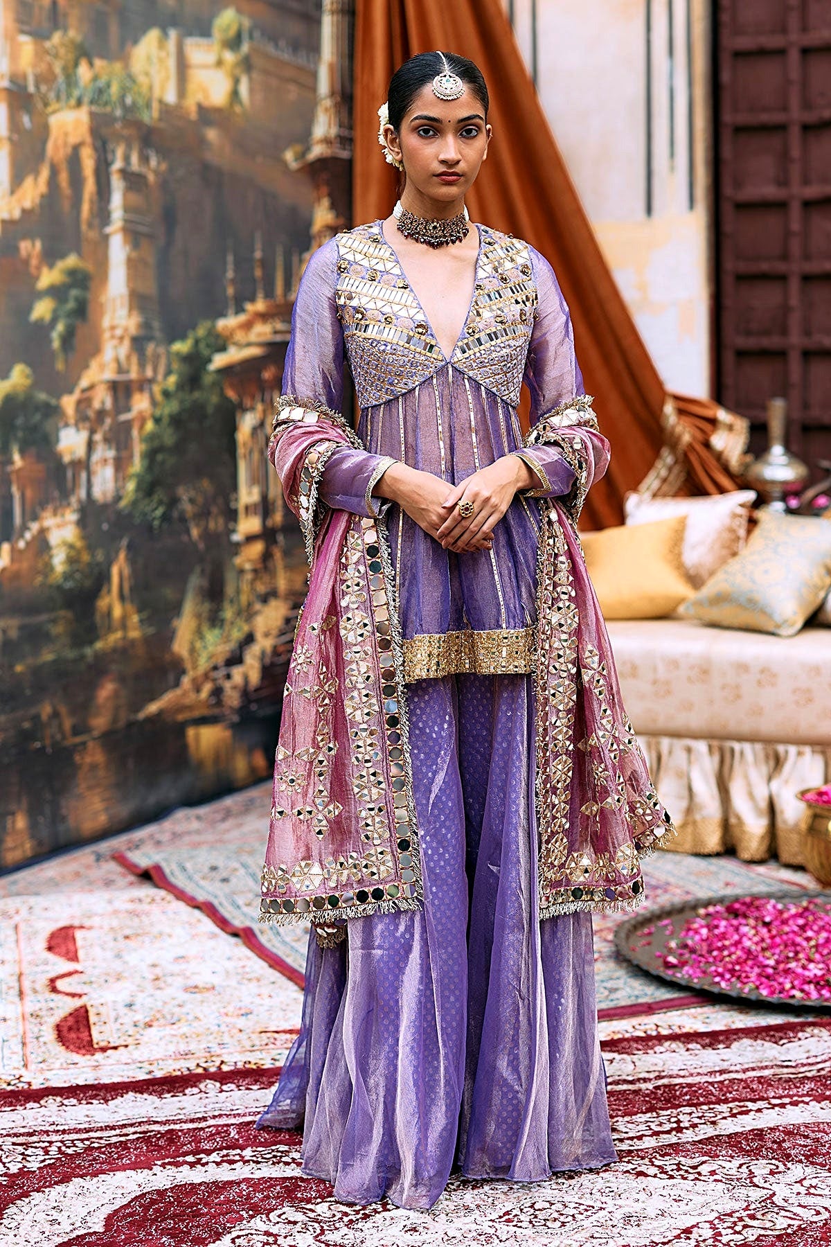 Jamunee Arzoo Peplum Sharara Set