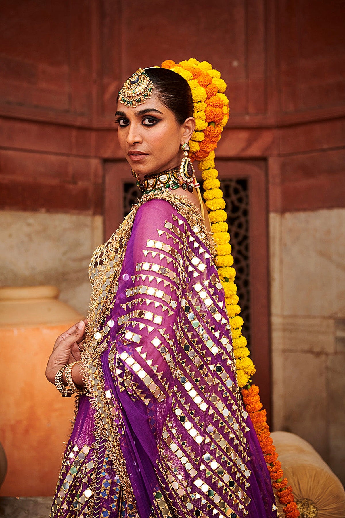 Chandi Sona Halftone Lehenga