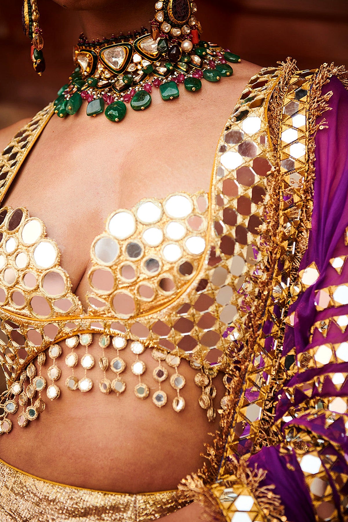 Chandi Sona Halftone Lehenga