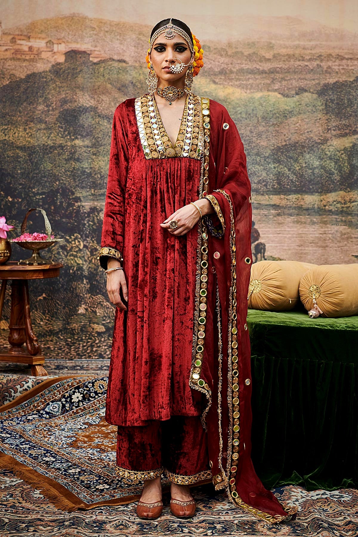 Surkh Shahi Suit