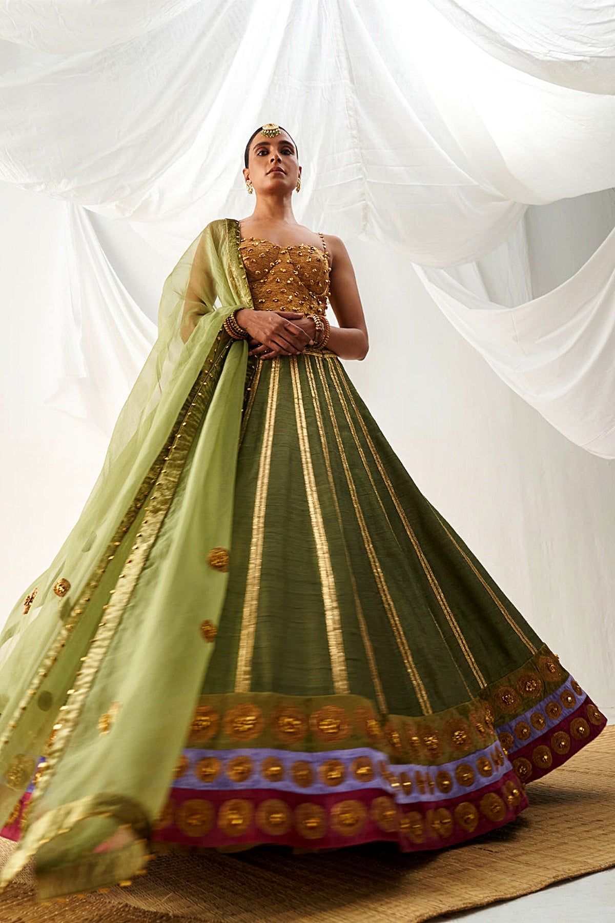 Gul Mehendi Lehenga Set
