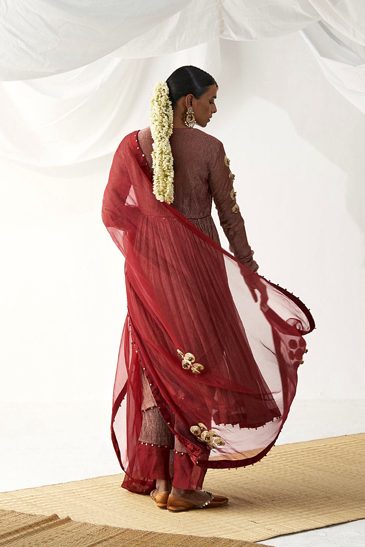 Surkh Laal Angrakha Set