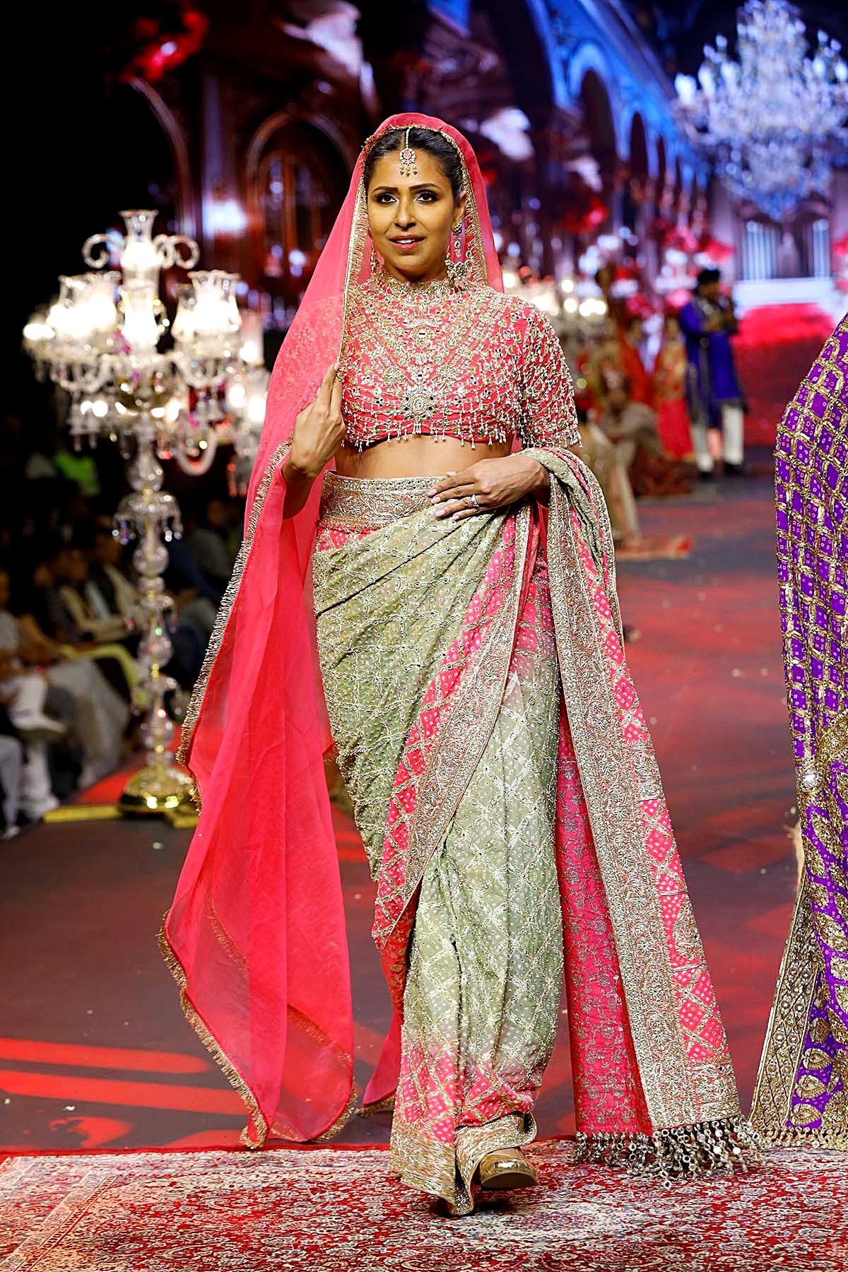 Gulnaar Ombre Saree Set