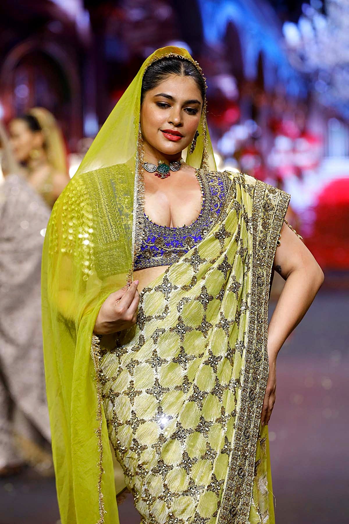 Neelkanthi Noor Saree Set