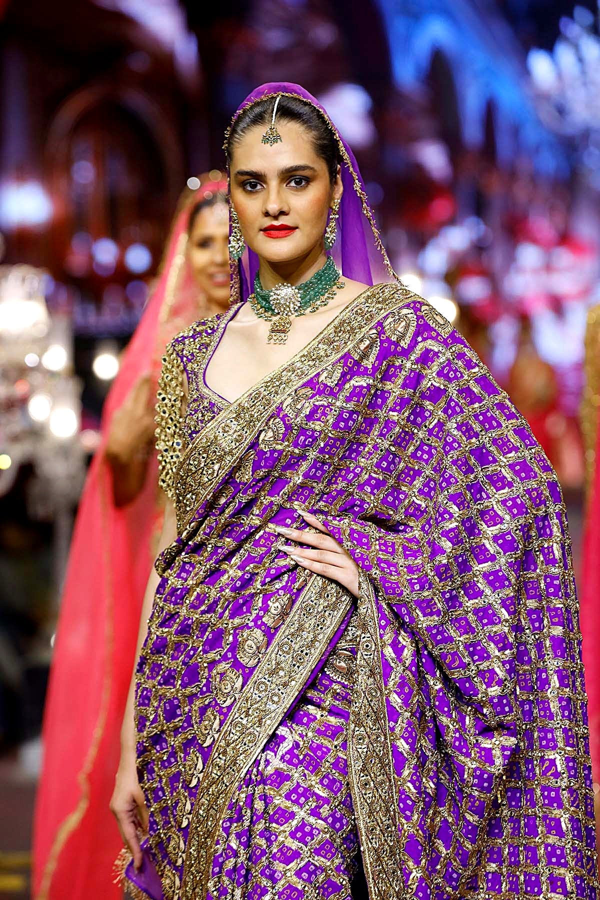 Banafsha Ombre Saree Set