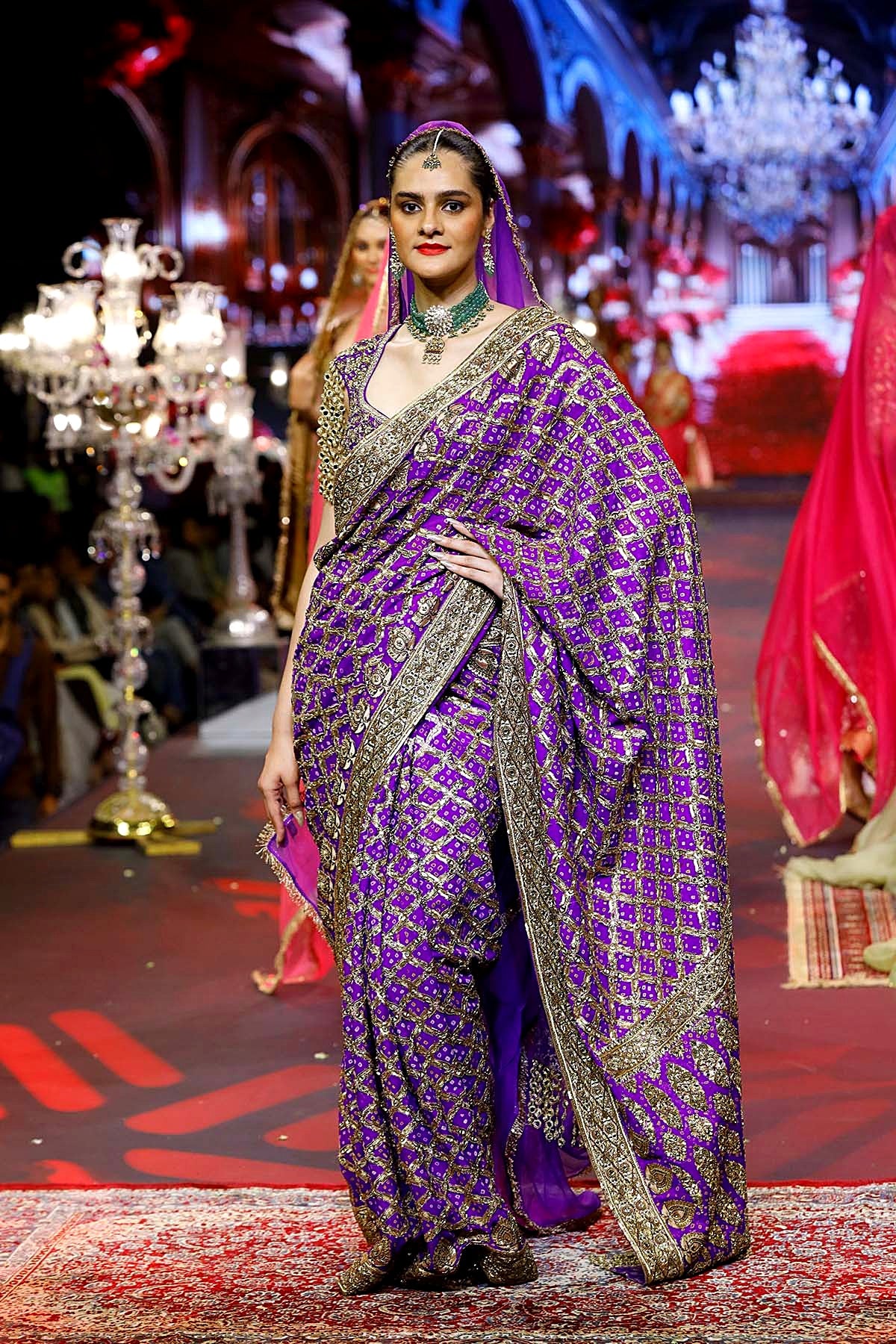 Banafsha Ombre Saree Set