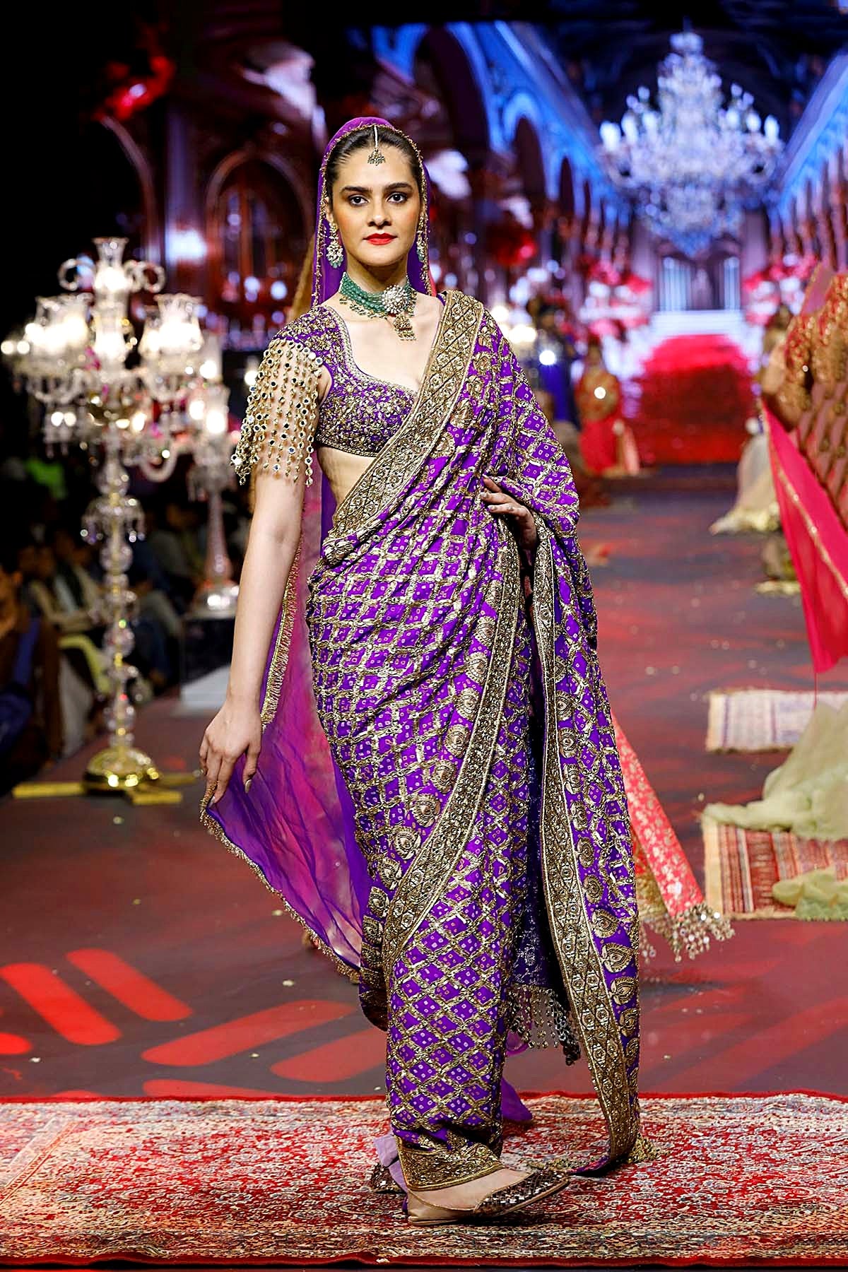 Banafsha Ombre Saree Set