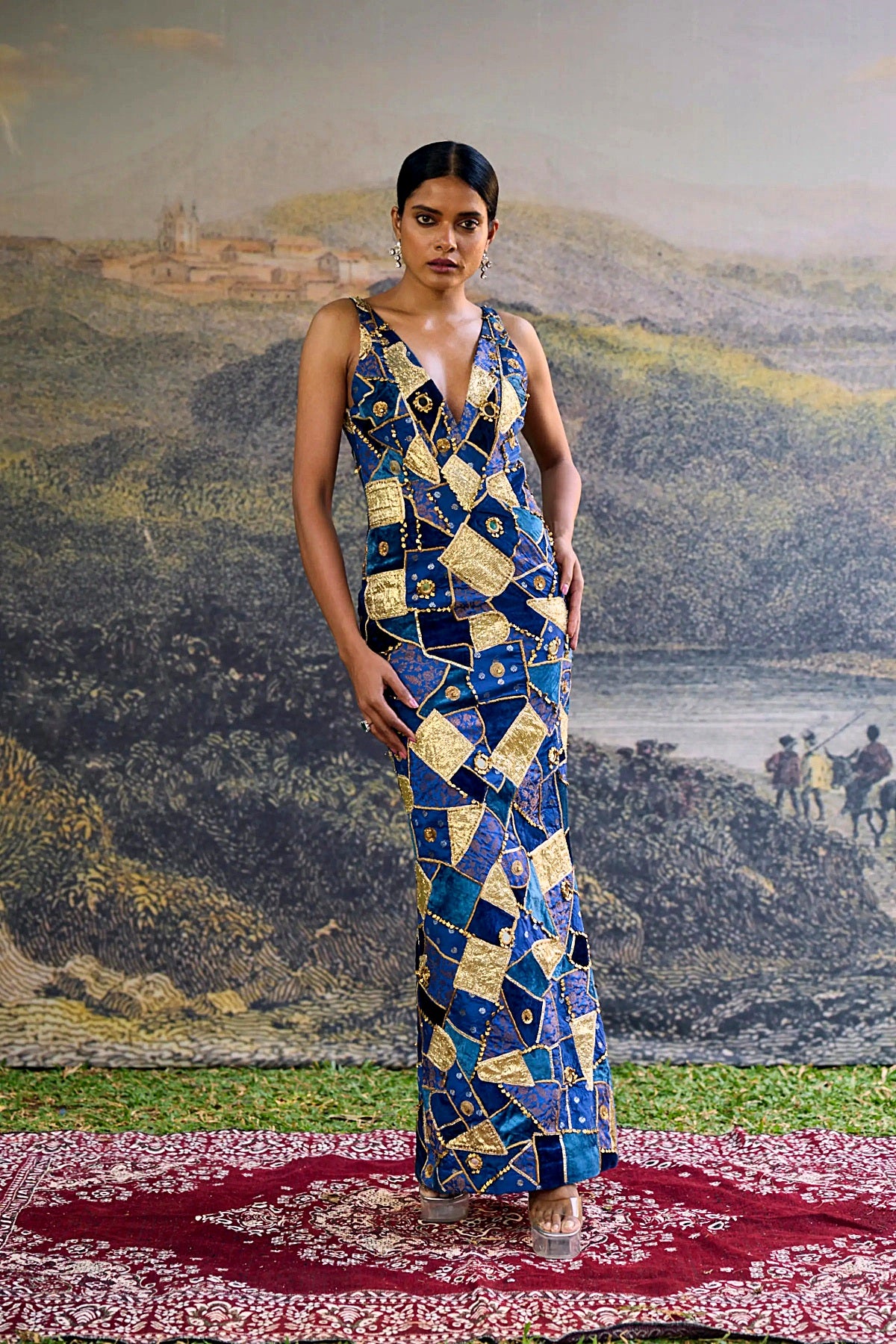 Neelratna Patchwork Gown