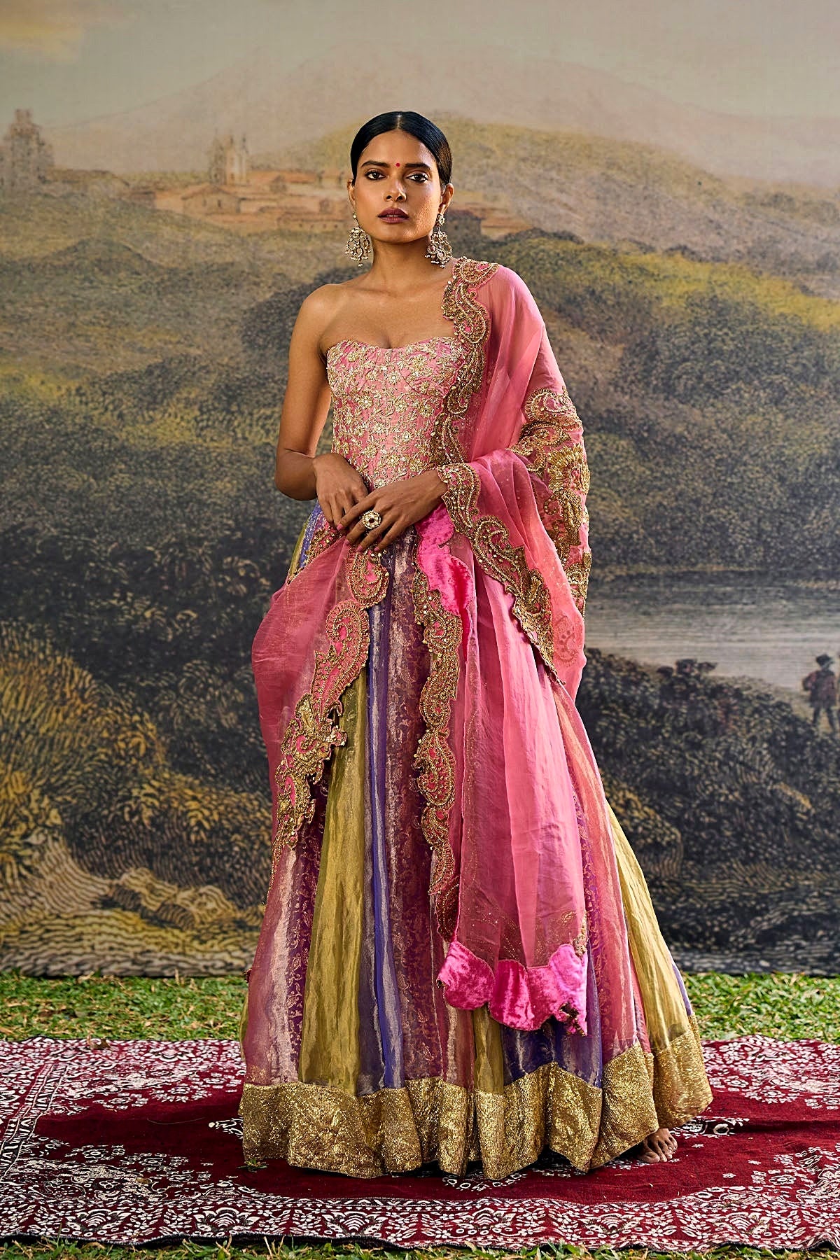 Rangoli Zari Lehenga Set