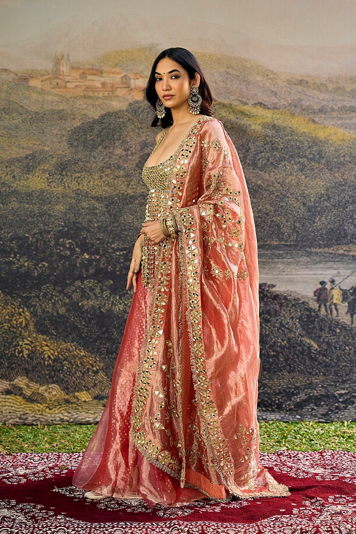 Gulbahar Mirror Sharara Set
