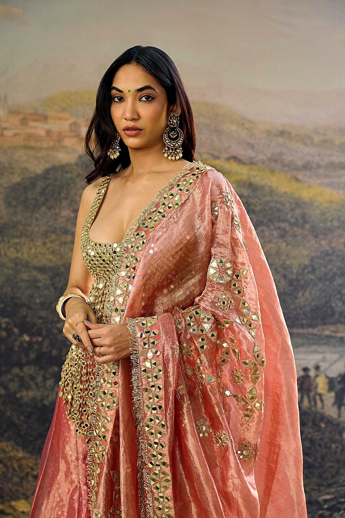 Gulbahar Mirror Sharara Set