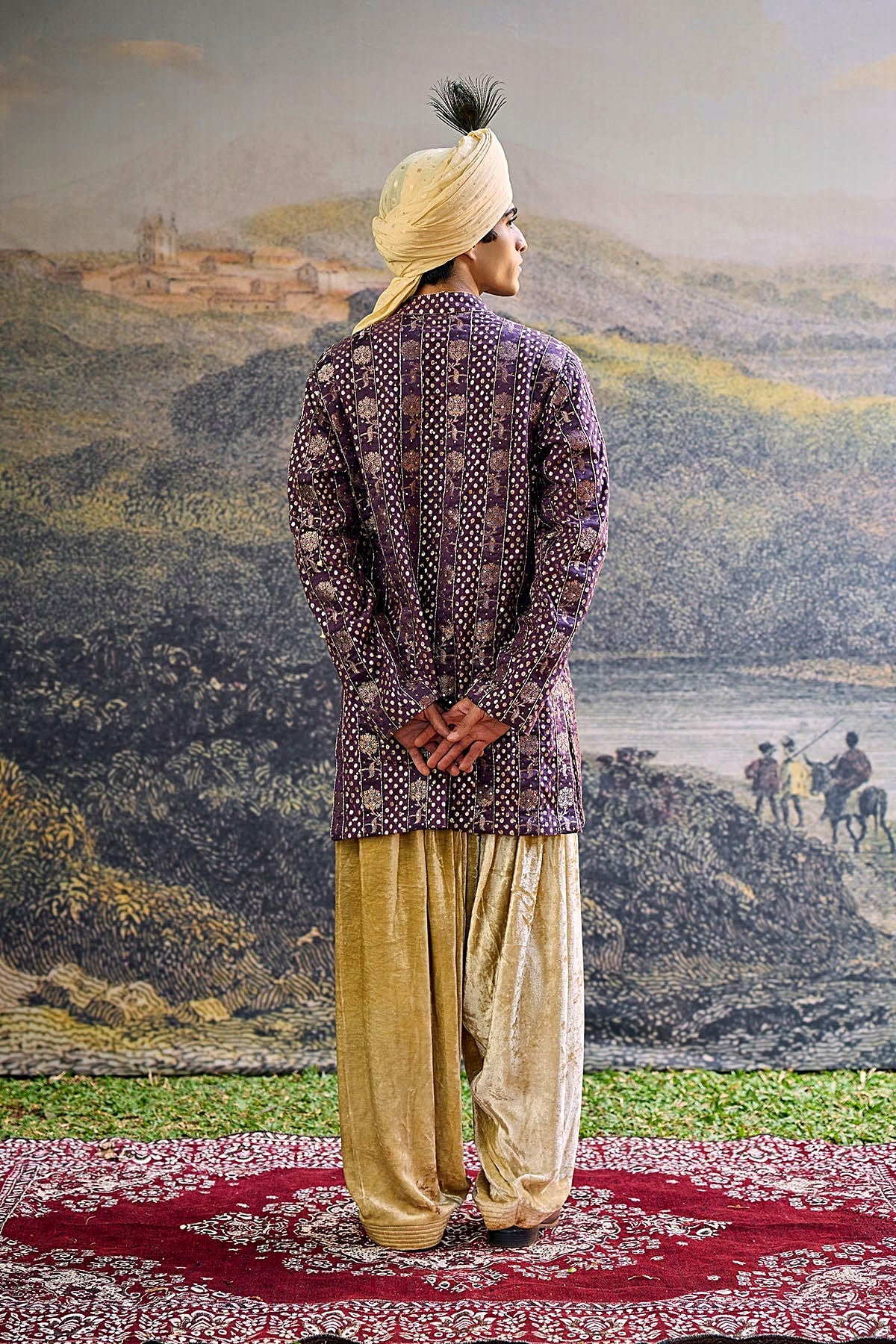 Baijanti Brocade Kurta Set