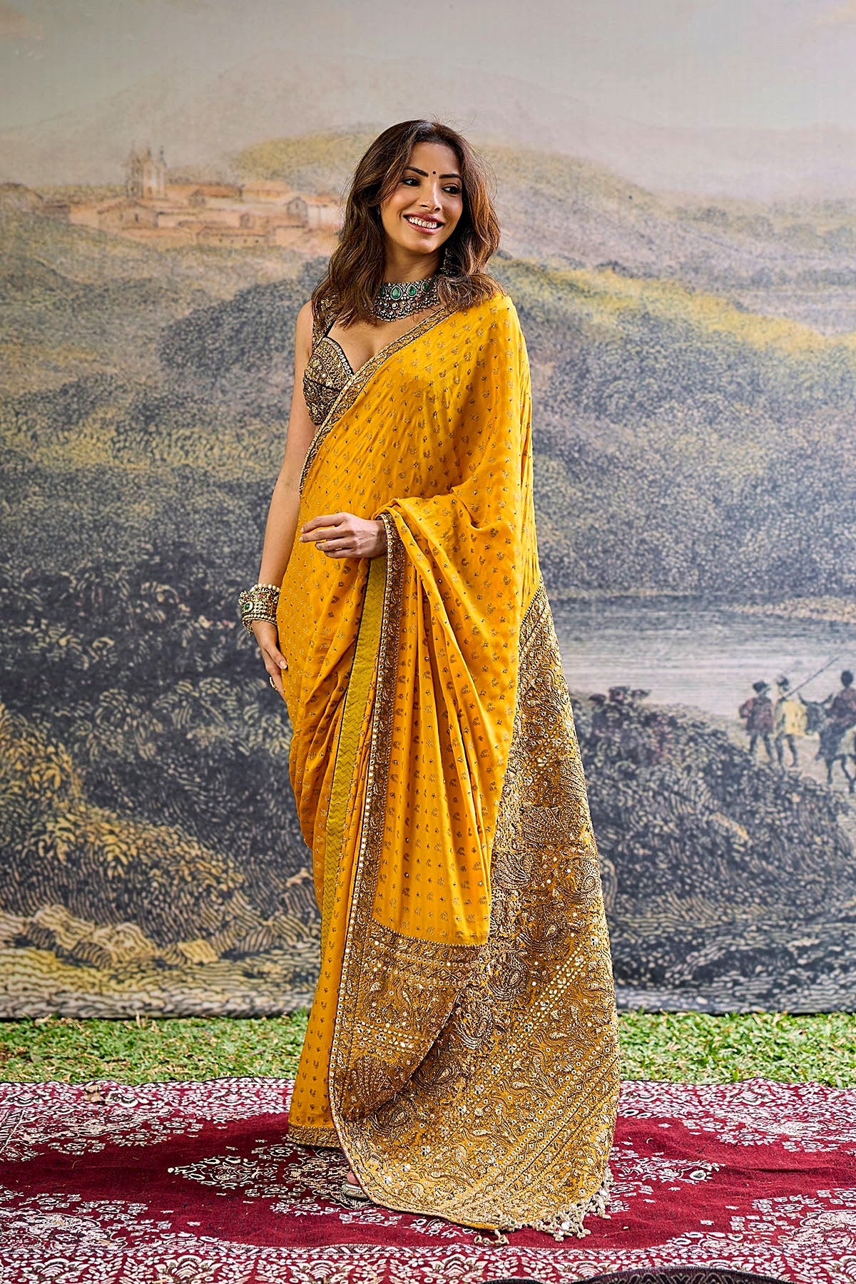 Pehr Crepe Saree Set