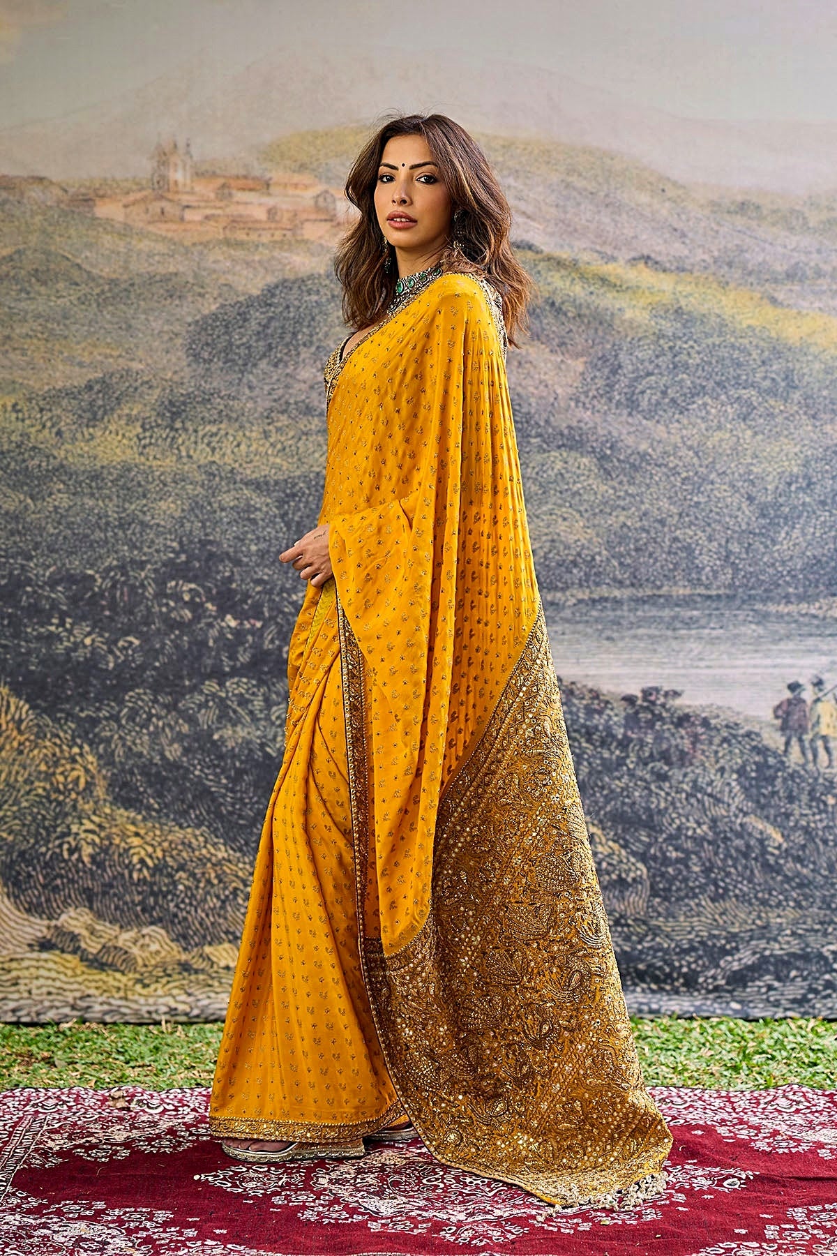 Pehr Crepe Saree Set