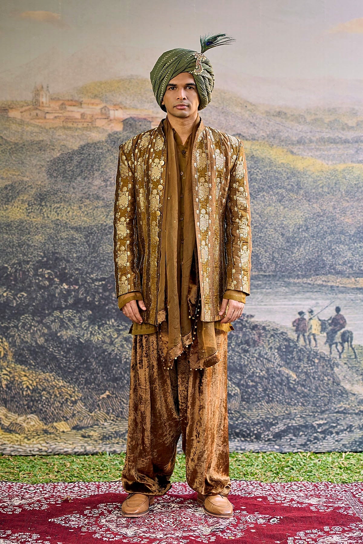 Zarvika Brocade Bundi Set