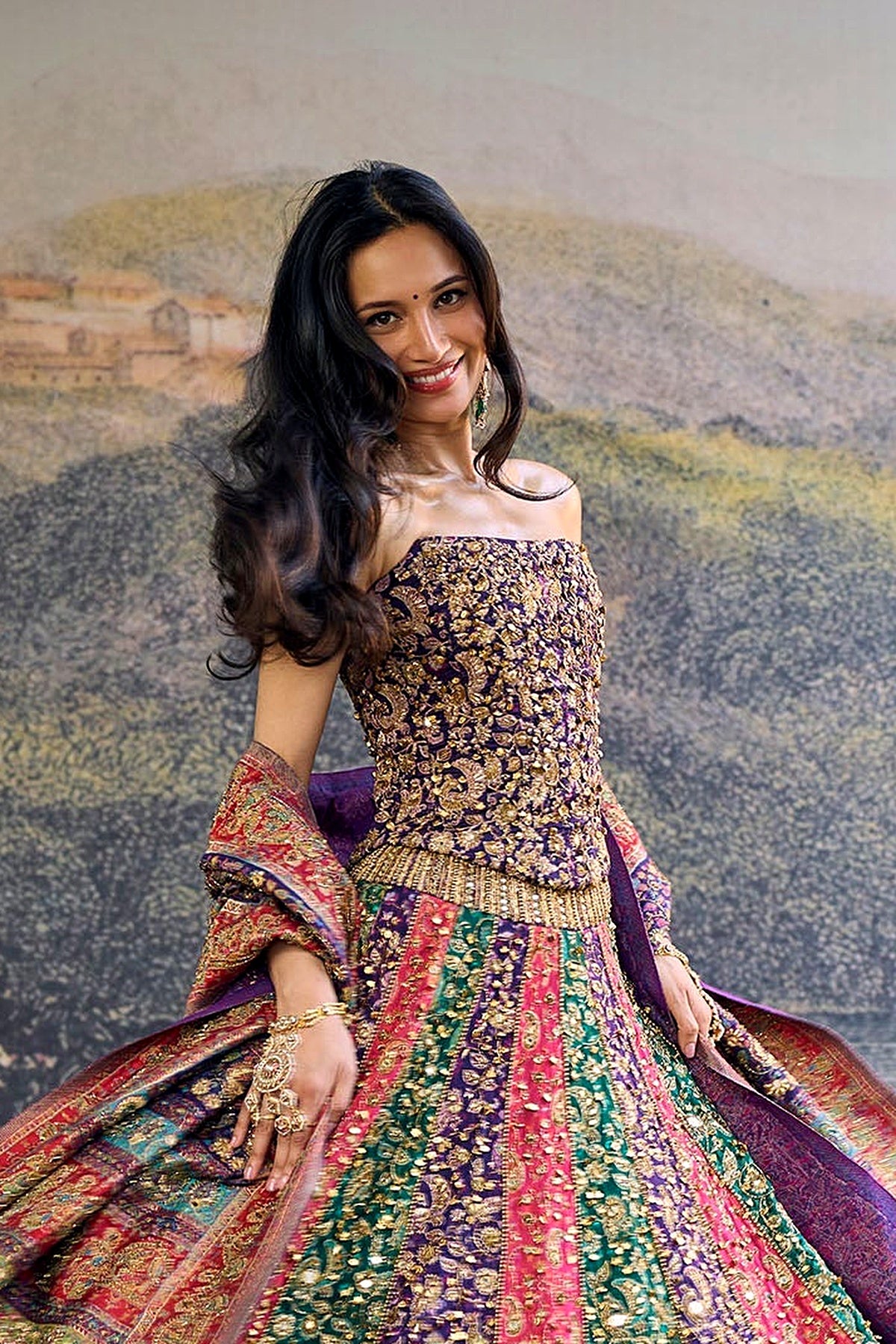 Rang Mahal Jamewar Lehenga Set