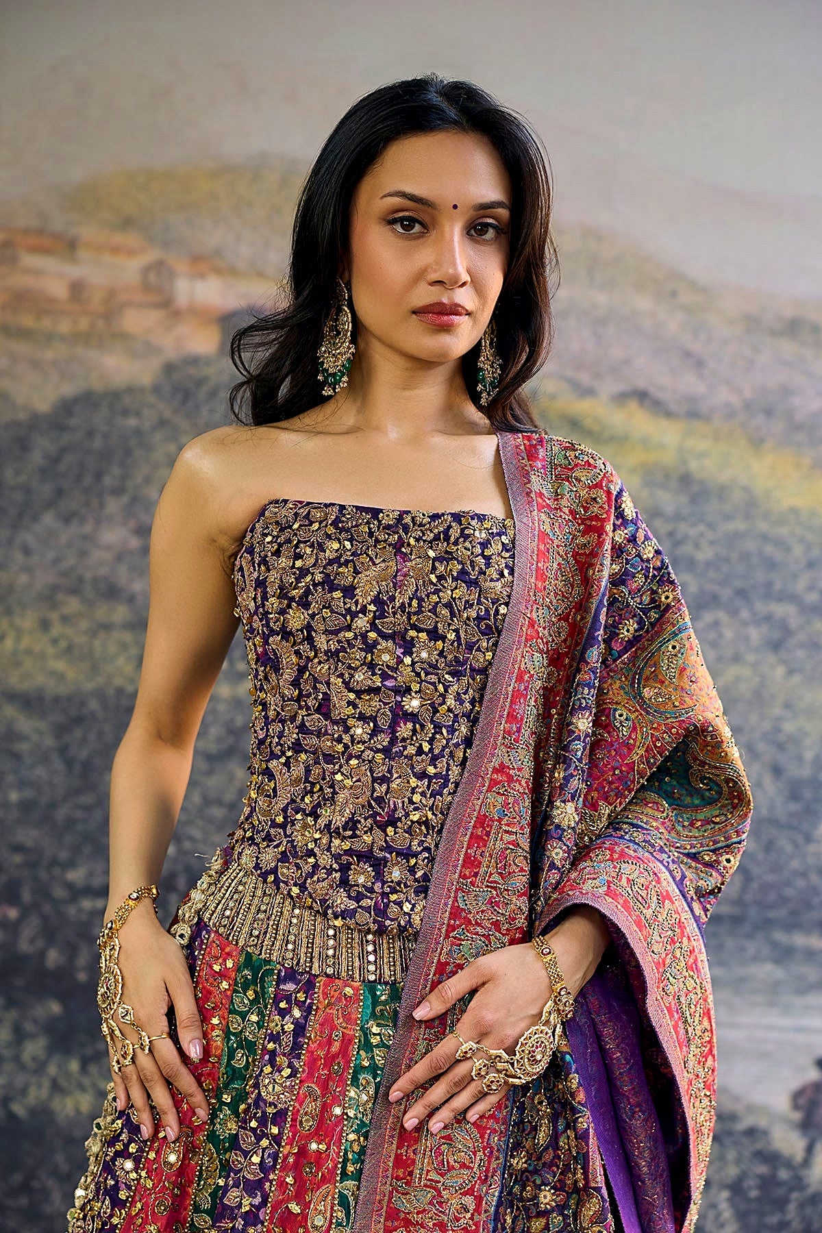 Rang Mahal Jamewar Lehenga Set