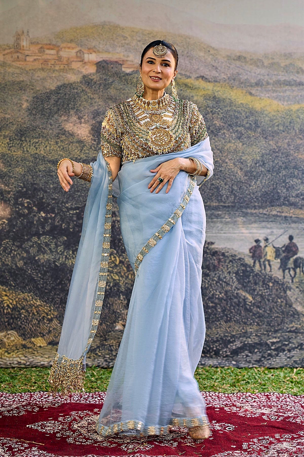 Neelambara Saree Set