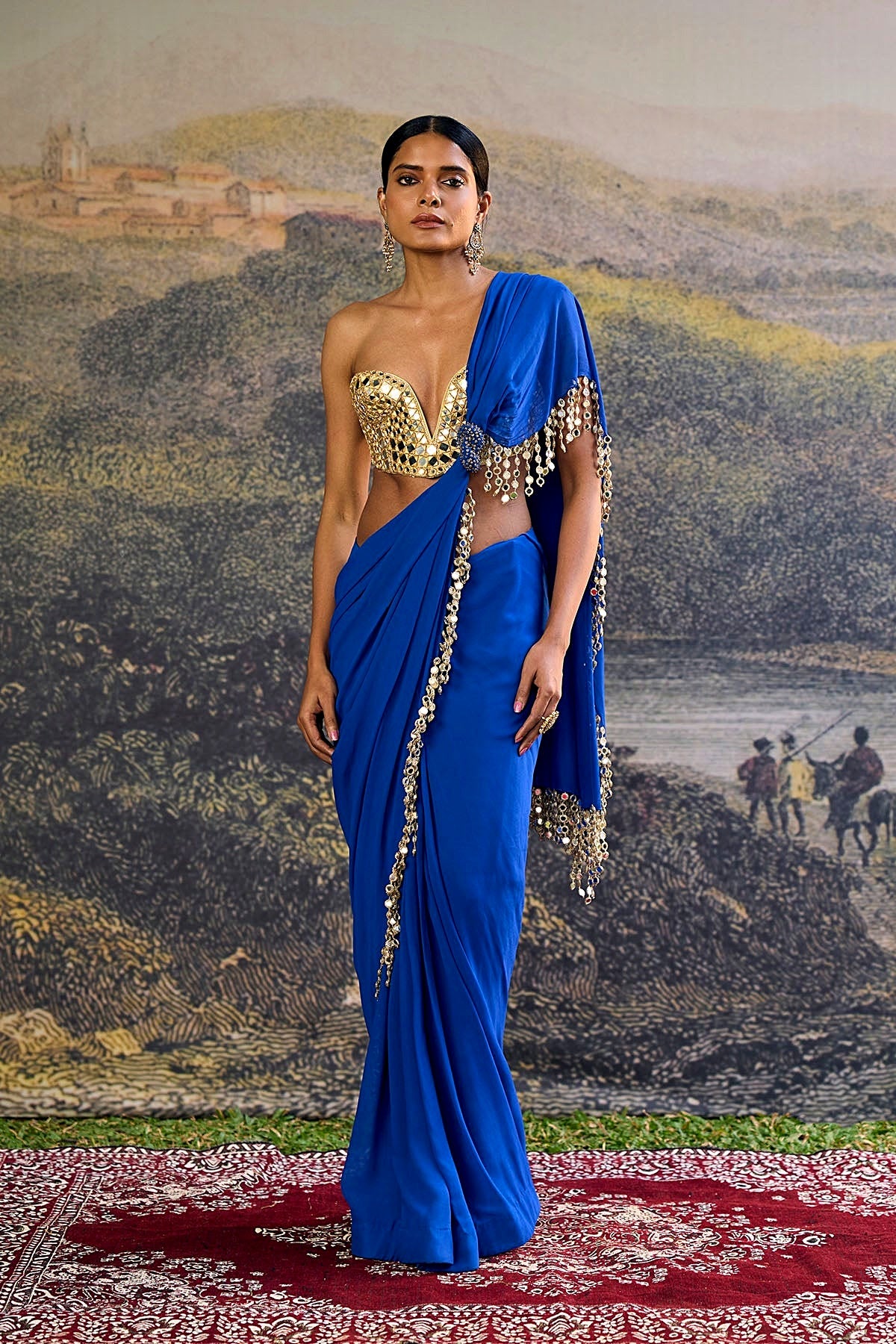 Neelanjana Mirror Saree Set