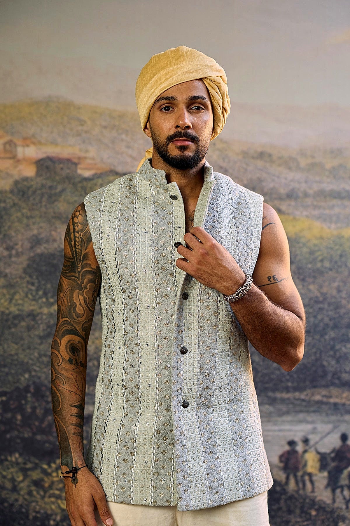Zoravar Chikankari Bandi Set-A