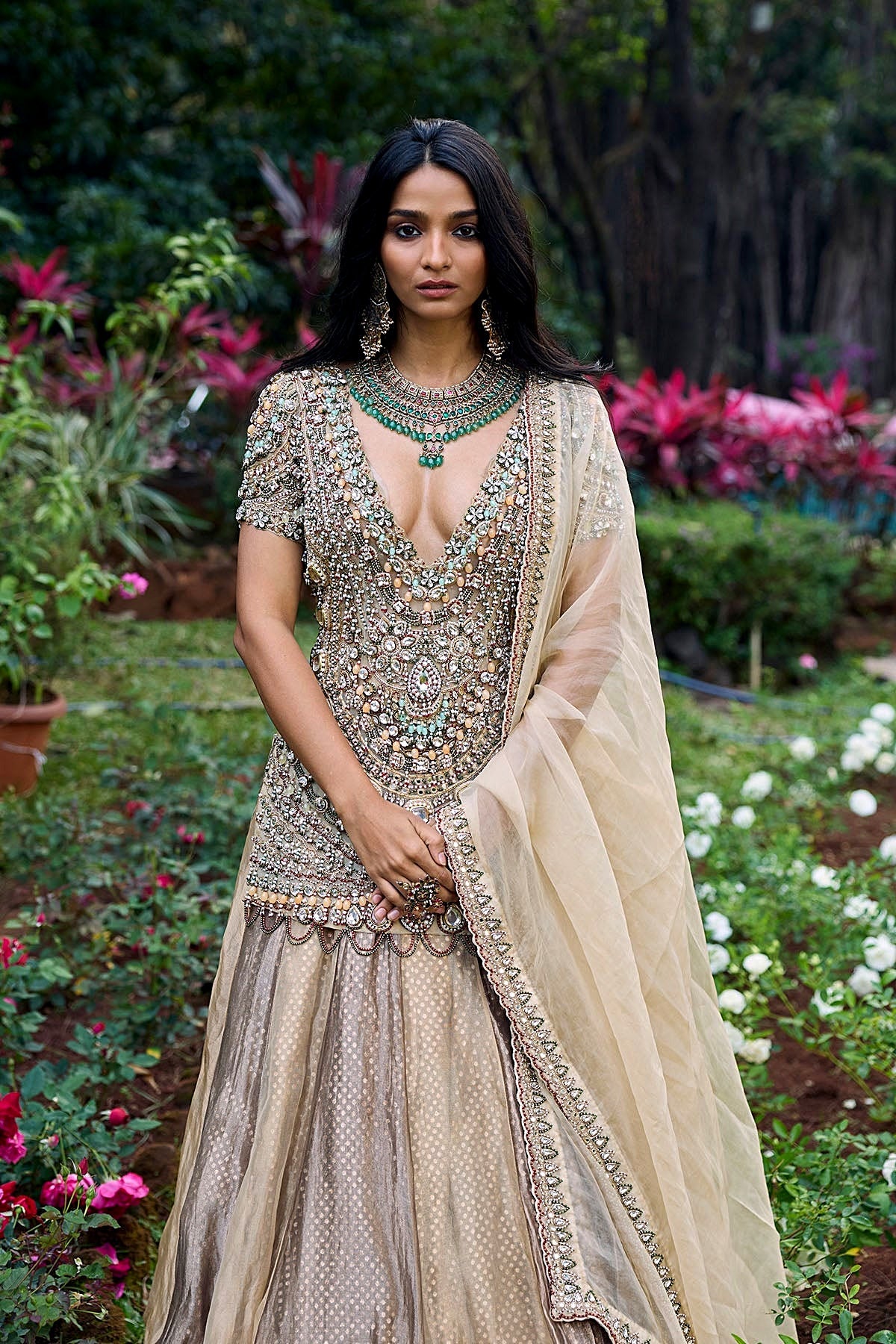 Noor-e-Zar Jadau Lehenga Set