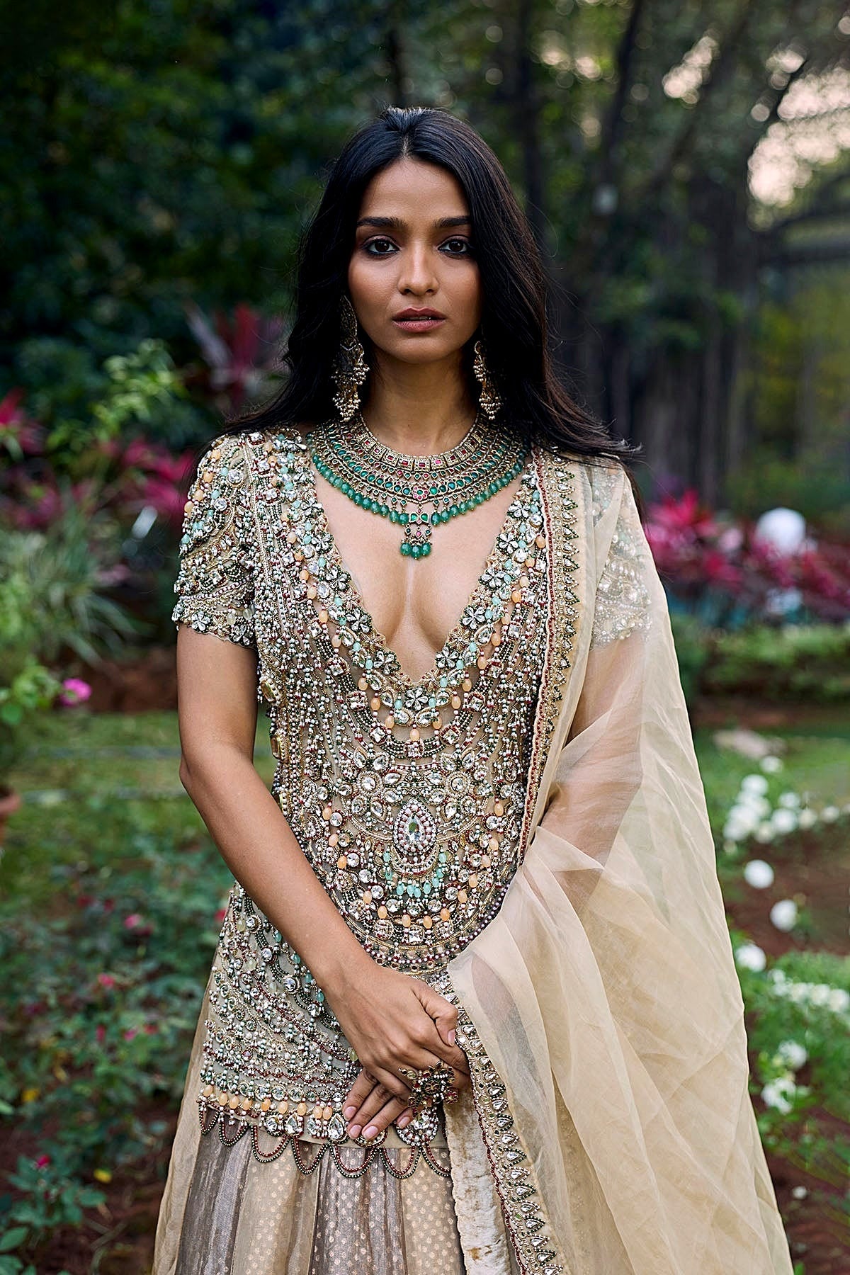 Noor-e-Zar Jadau Lehenga Set