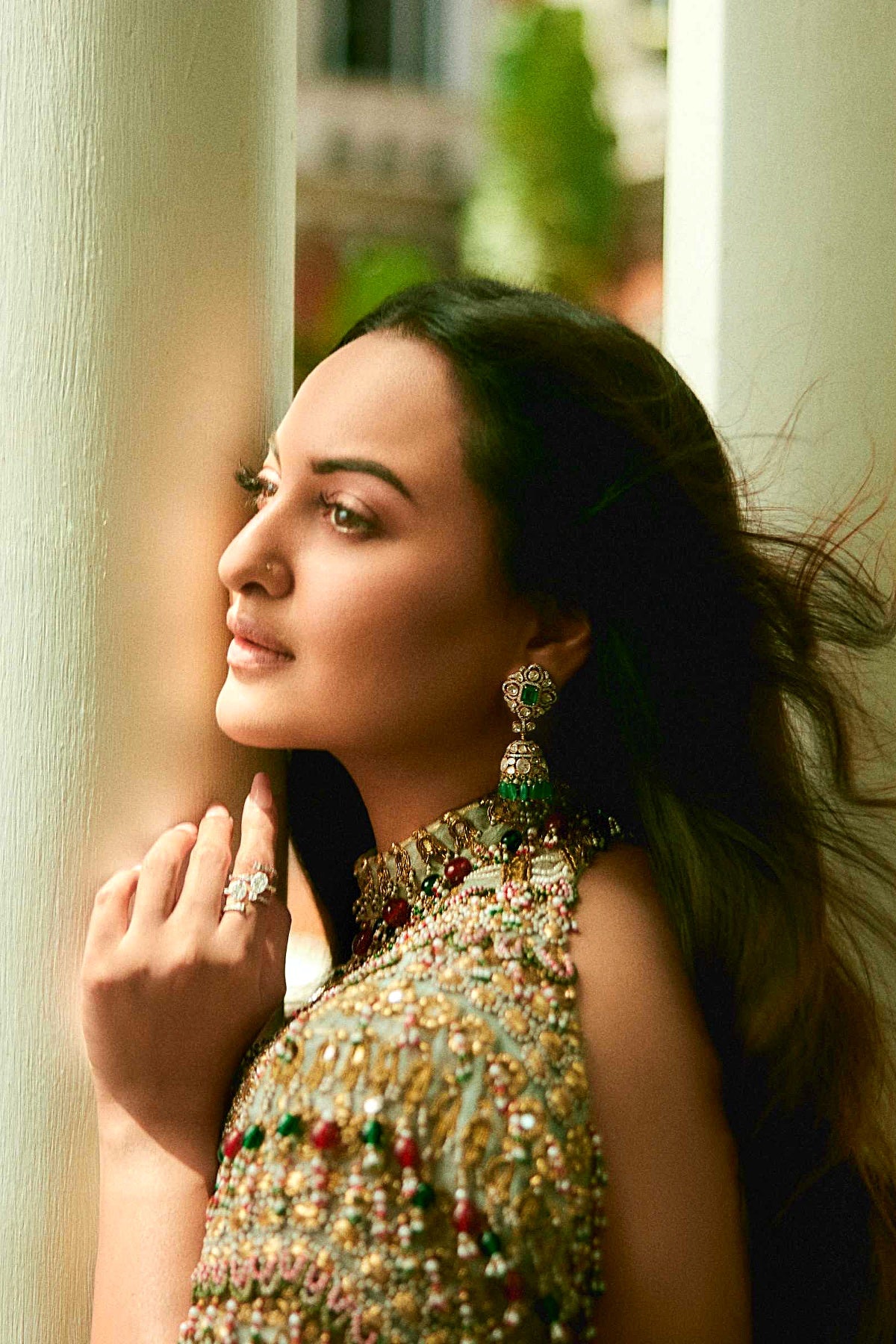 Sonakshi Sinha in Neelambara Saree Set