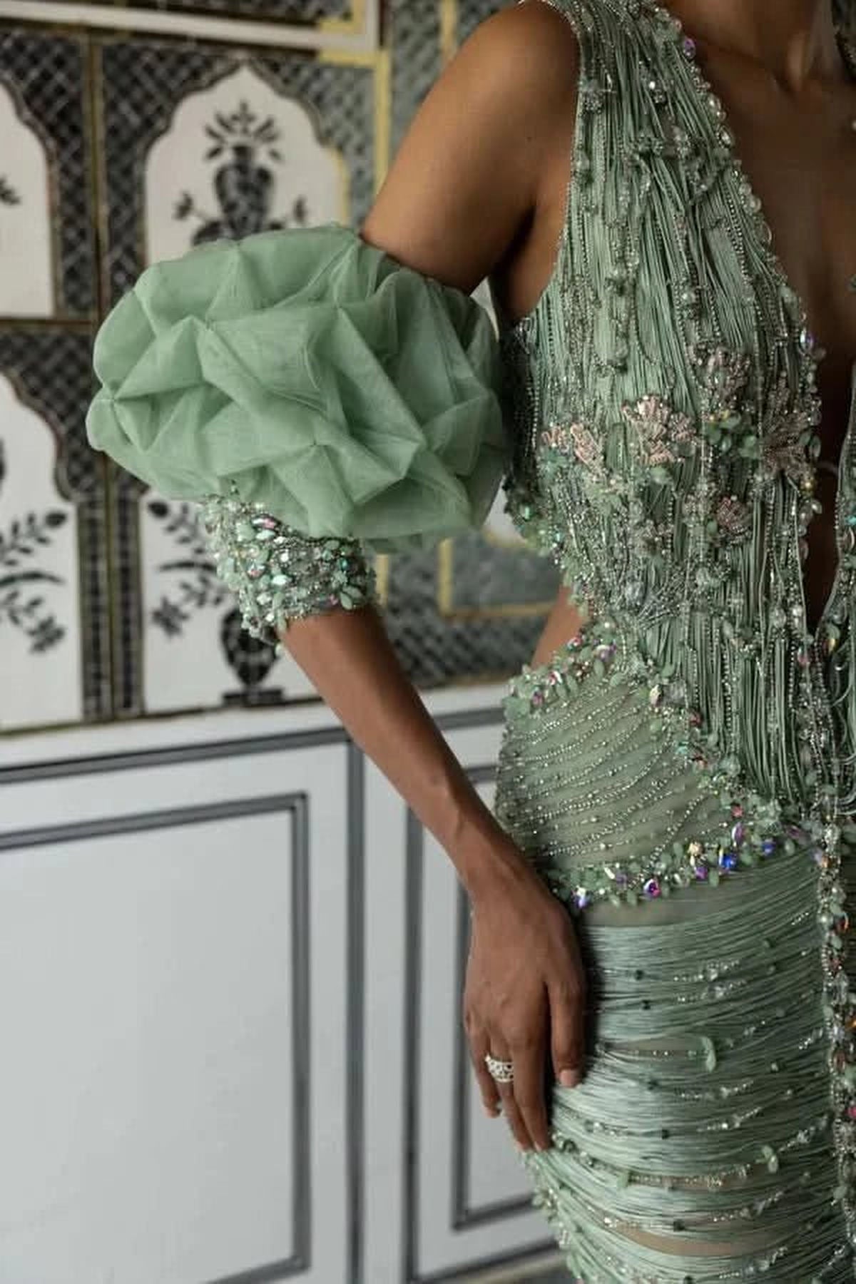 Issa Draped Gown