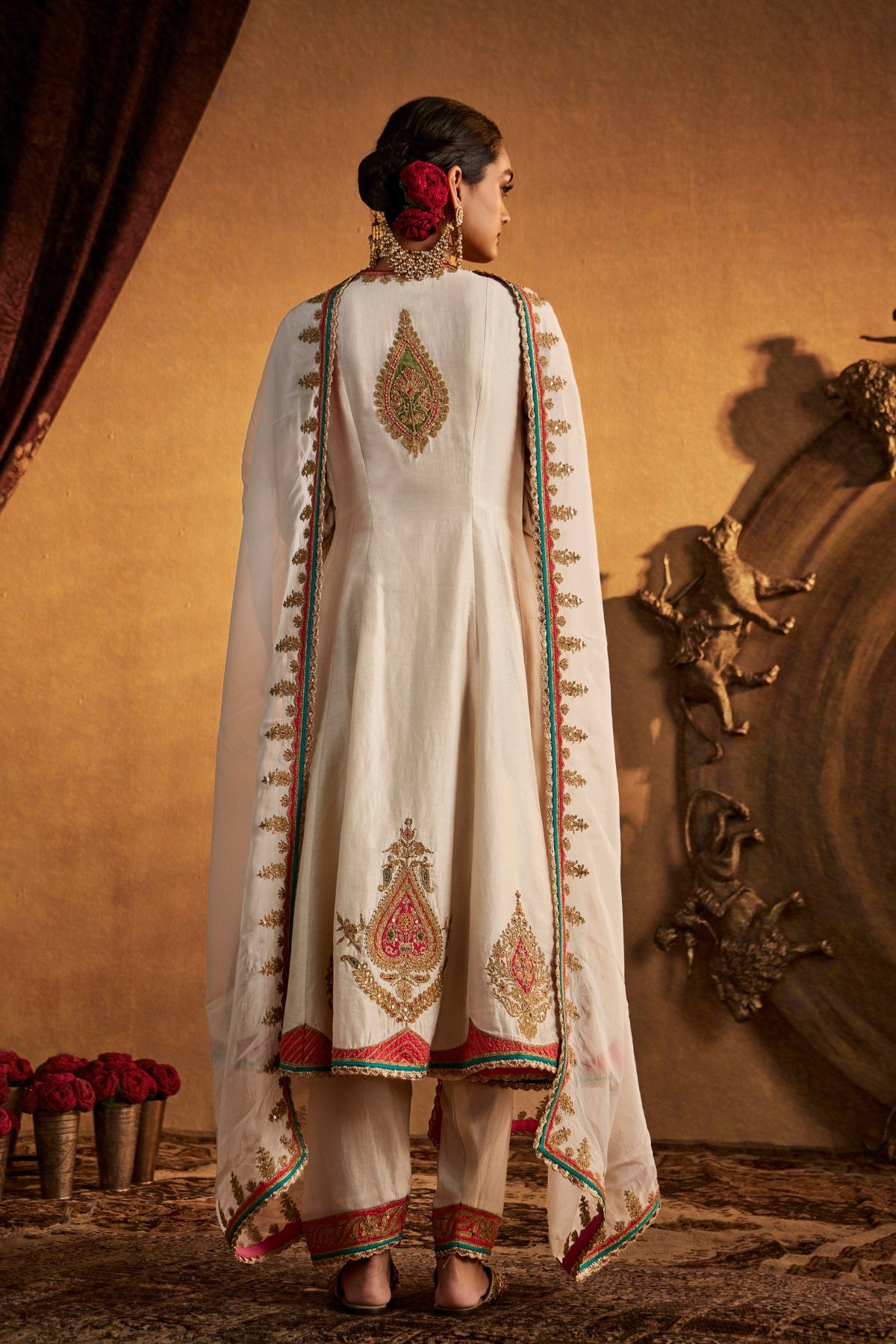 Ivory Kalidar Salwar Set