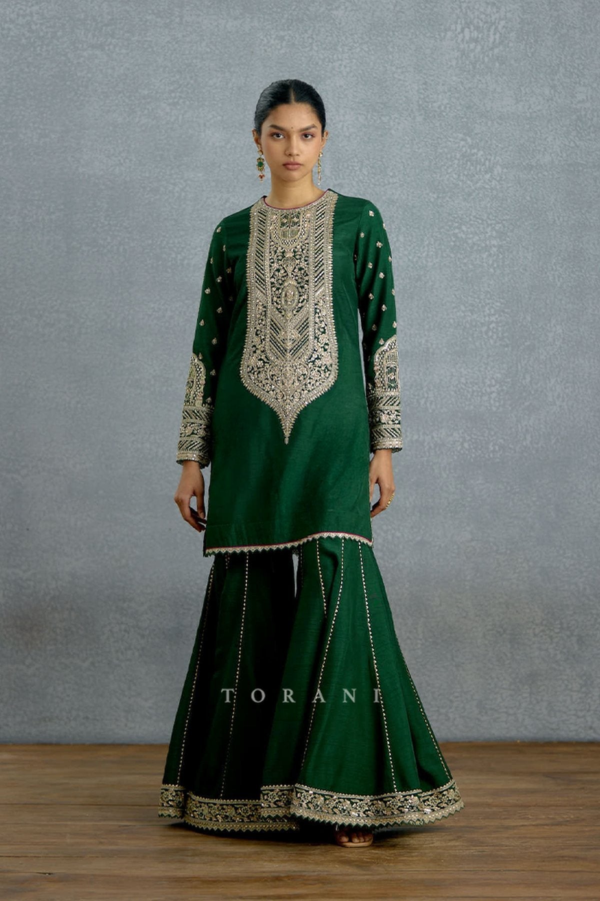 Jamuni Zamrud Sharara Set