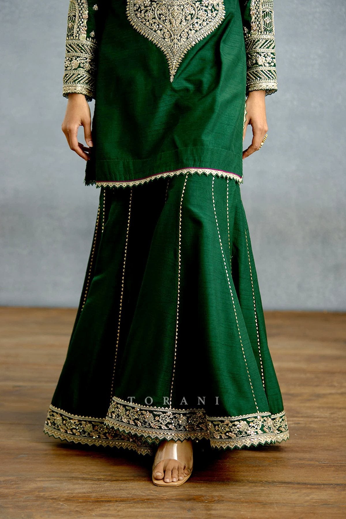 Jamuni Zamrud Sharara Set