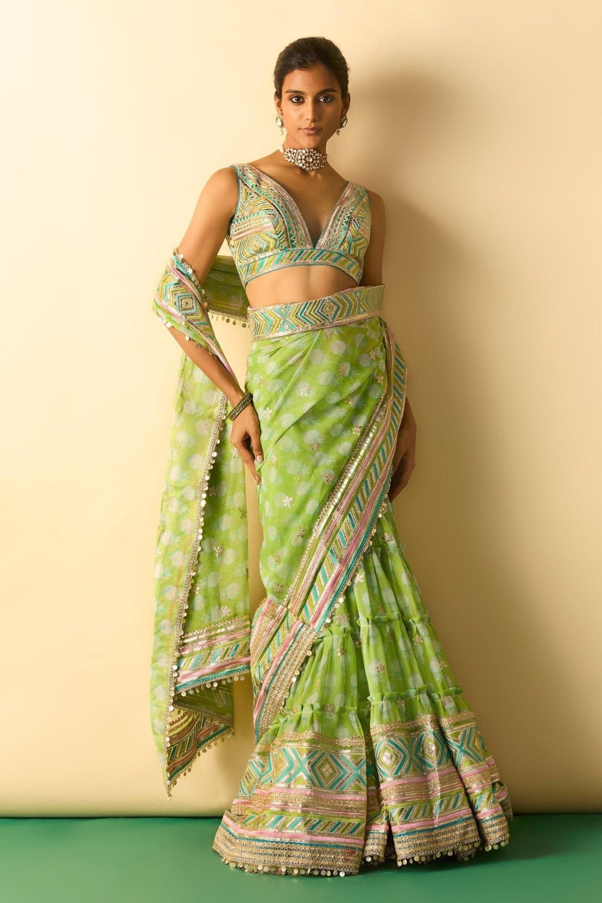 Jasleen Saree Set