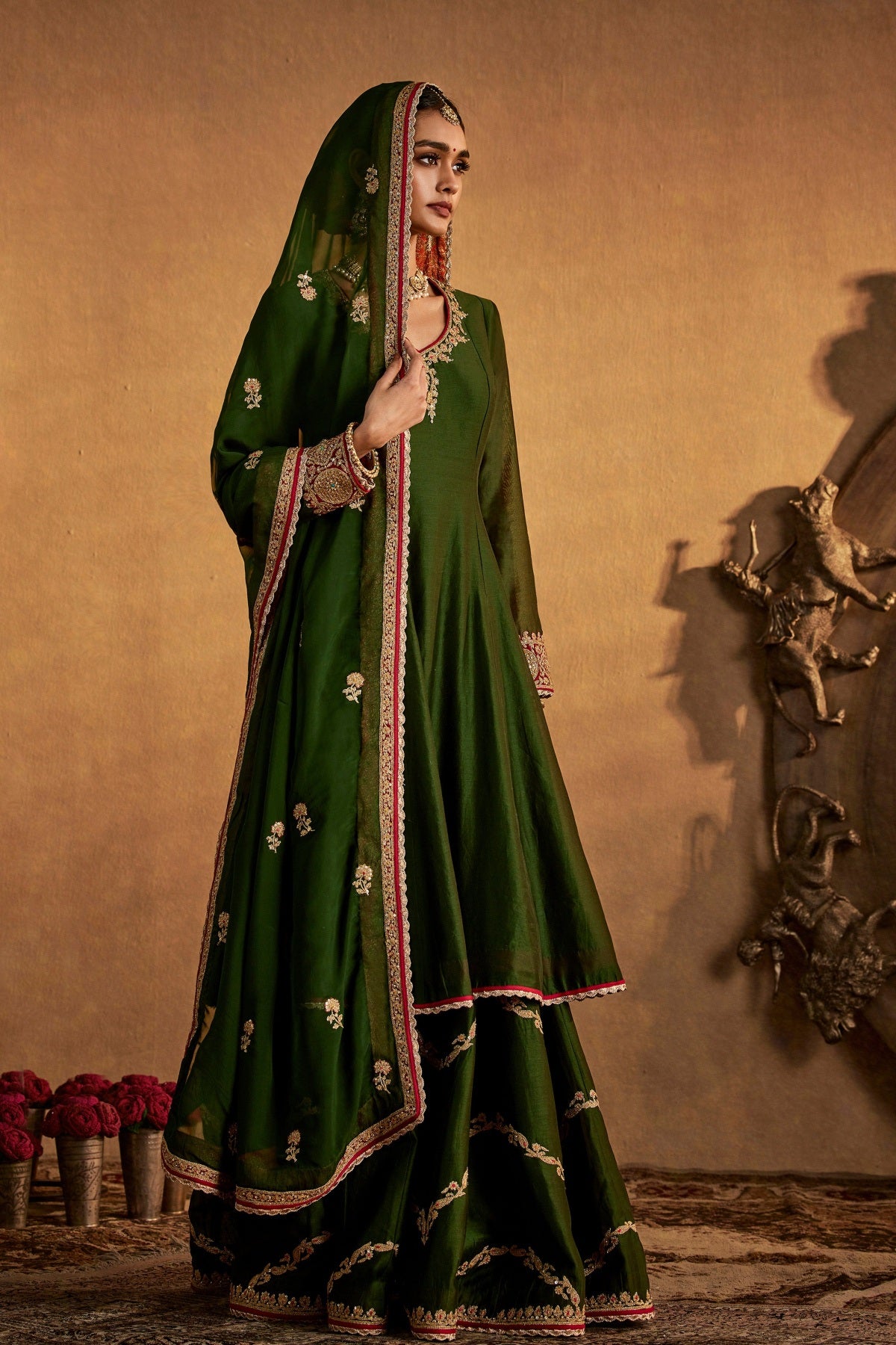 Juniper Green Sharara Set