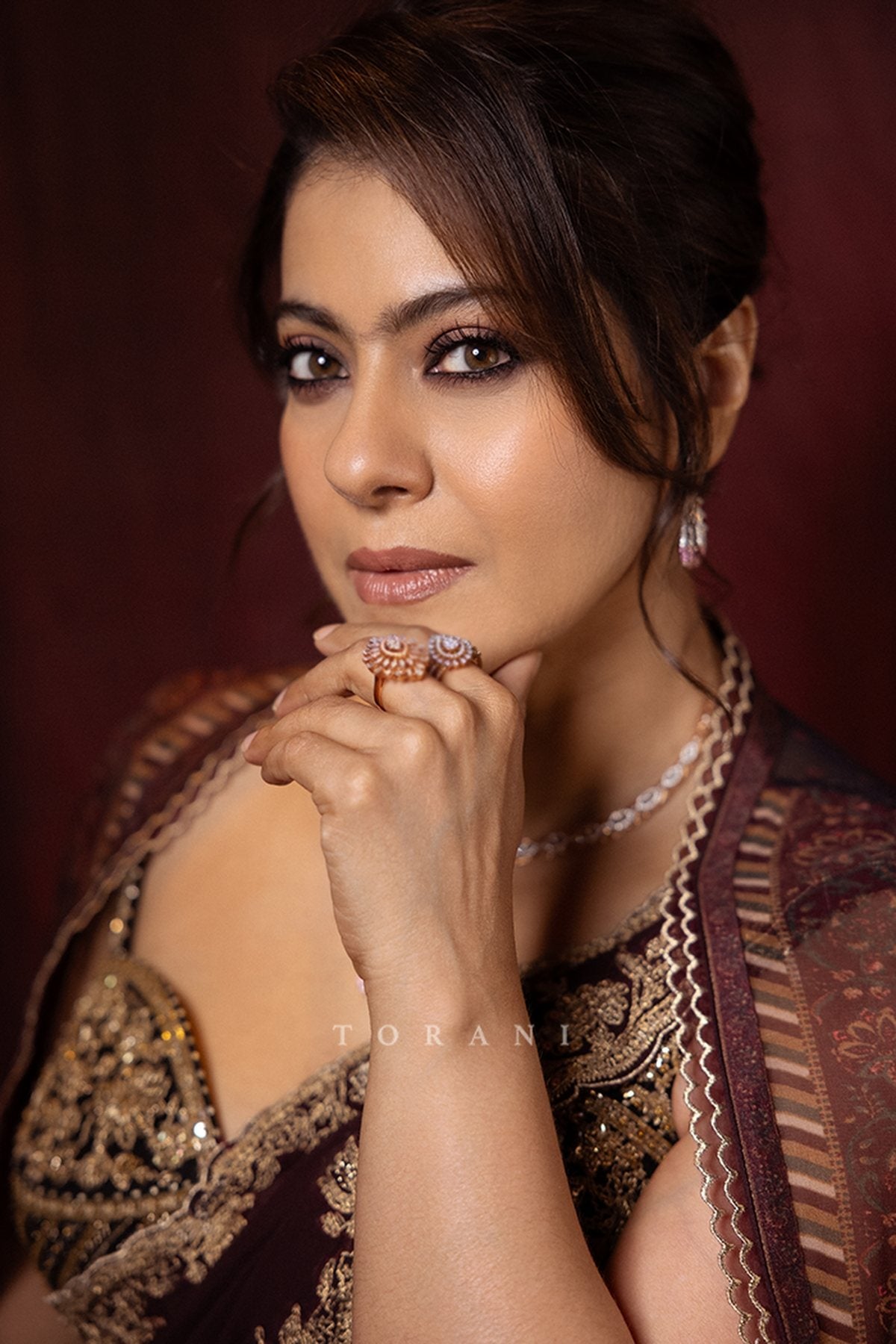 Kajol Devgan in our Farishti Zareen Saree Set