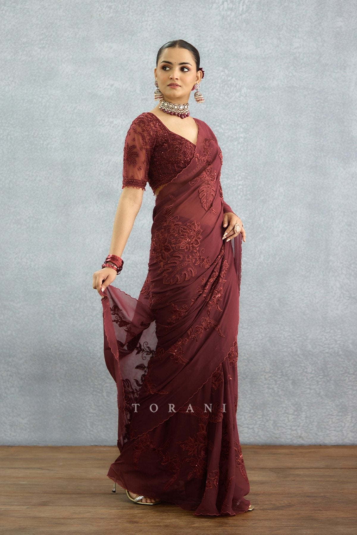 Laalima Pankhuri Saree