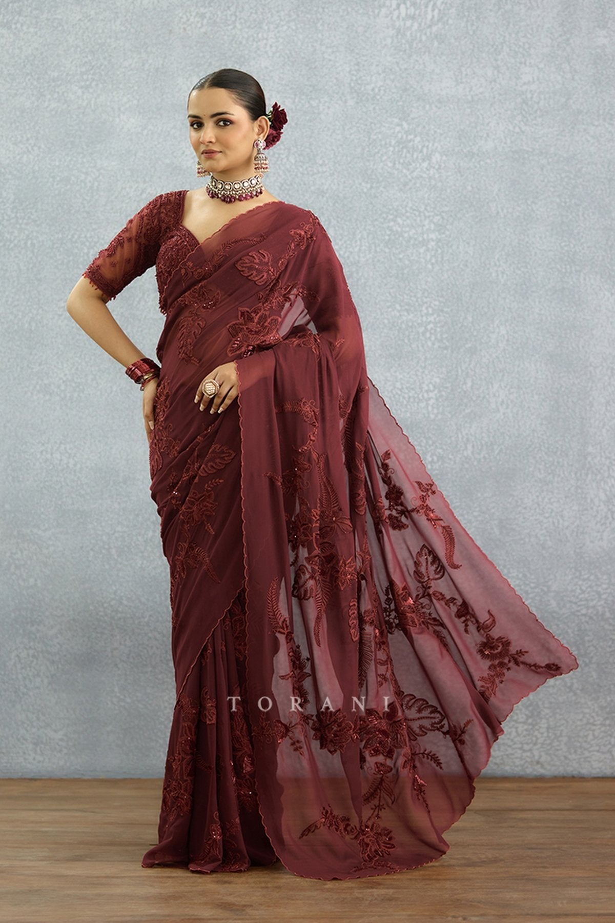 Laalima Pankhuri Saree