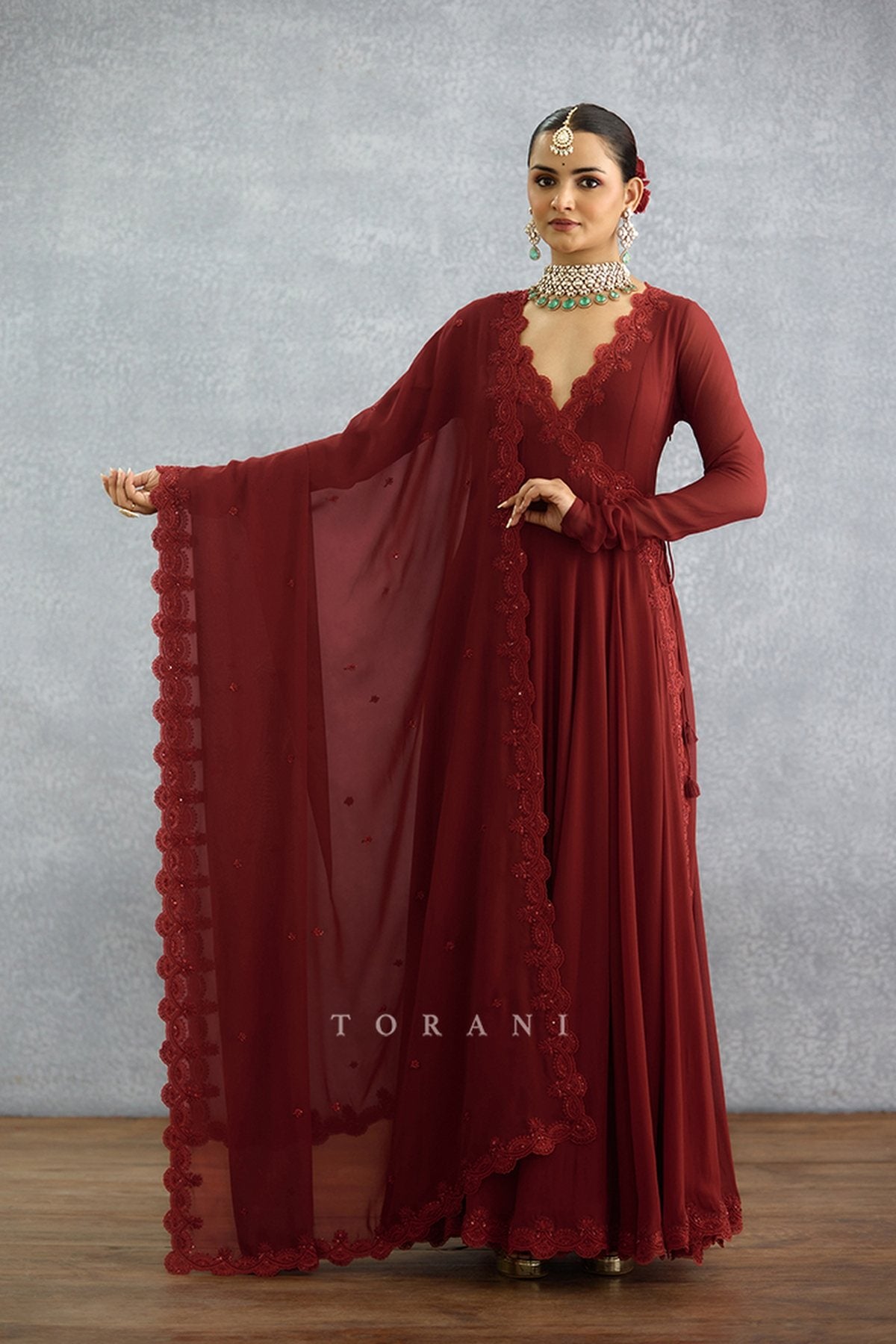 Laalima Prisha Anarkali Set