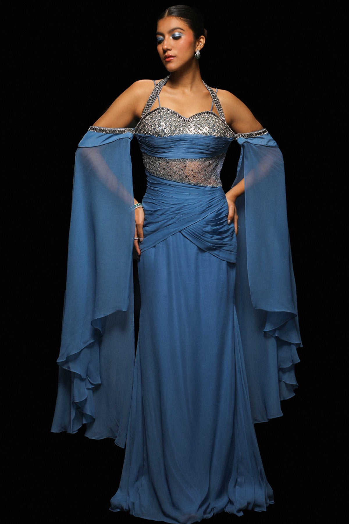 Luminara Drape Gown