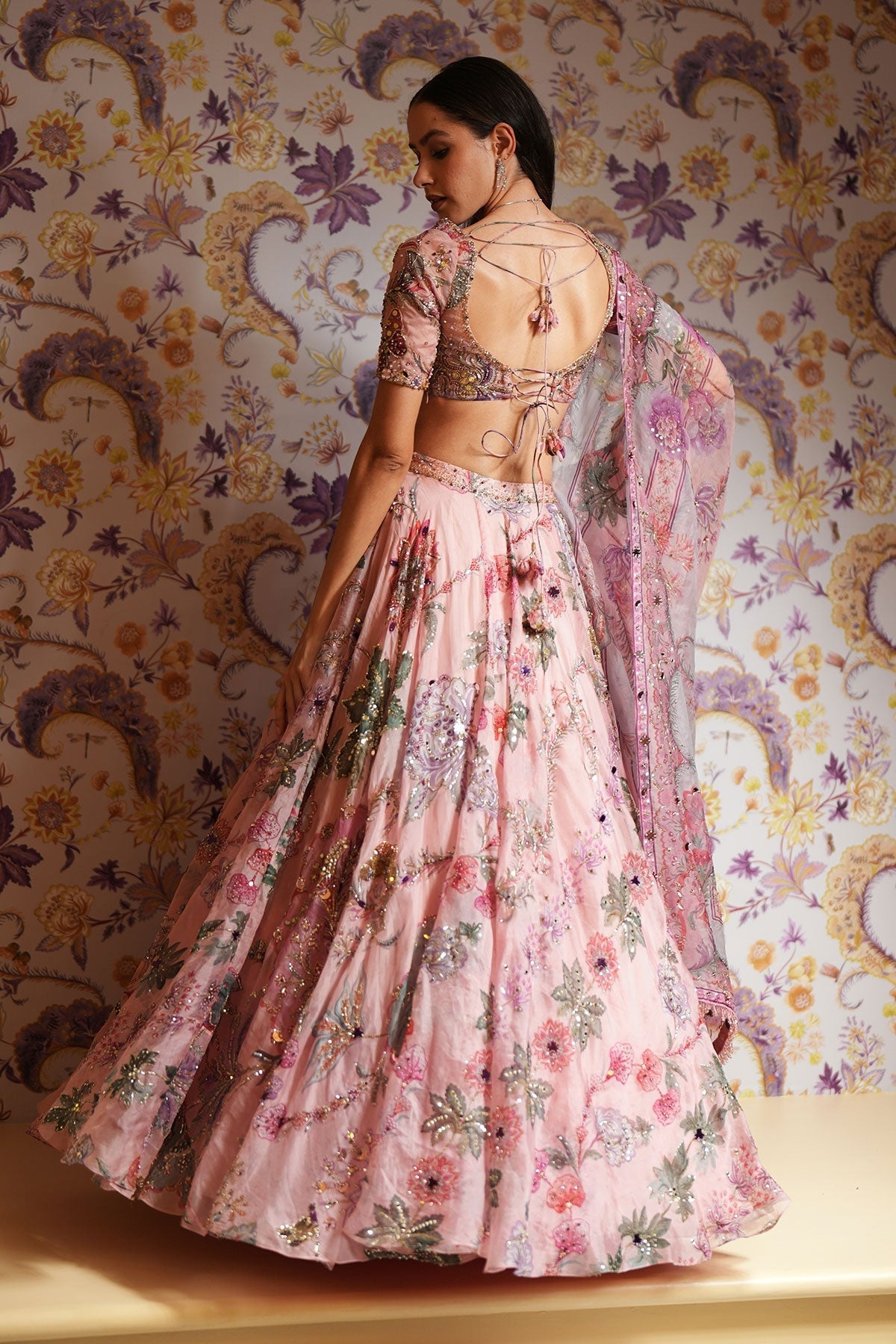 Samaira Hand Embroidered Lehenga Set