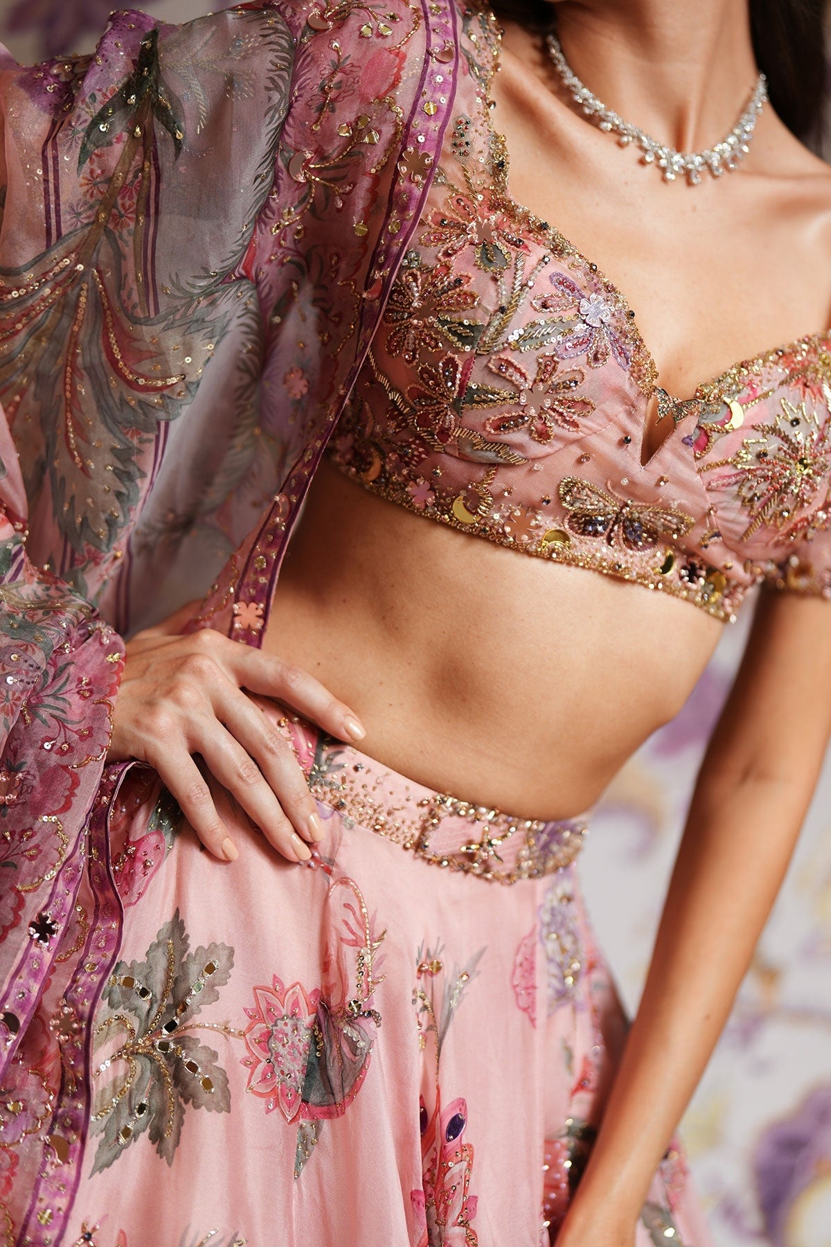 Samaira Hand Embroidered Lehenga Set