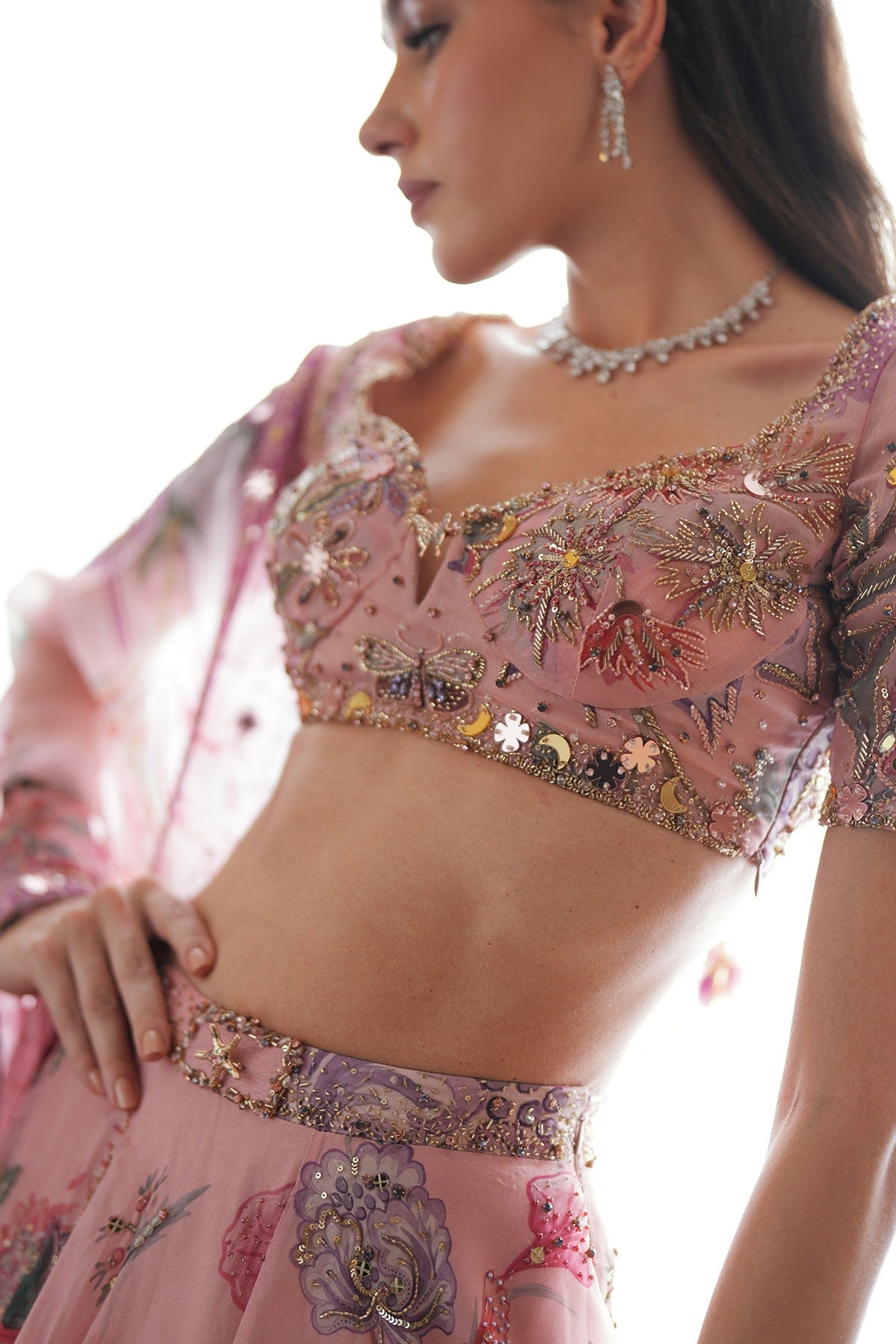 Samaira Hand Embroidered Lehenga Set